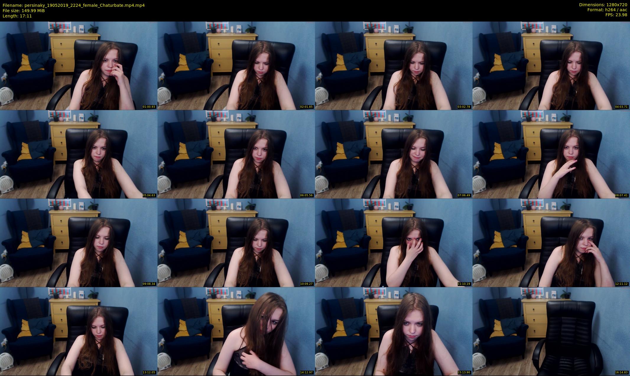 persinaky — 18 minute Chaturbate female cam show recording, 720p, May 19, 2019