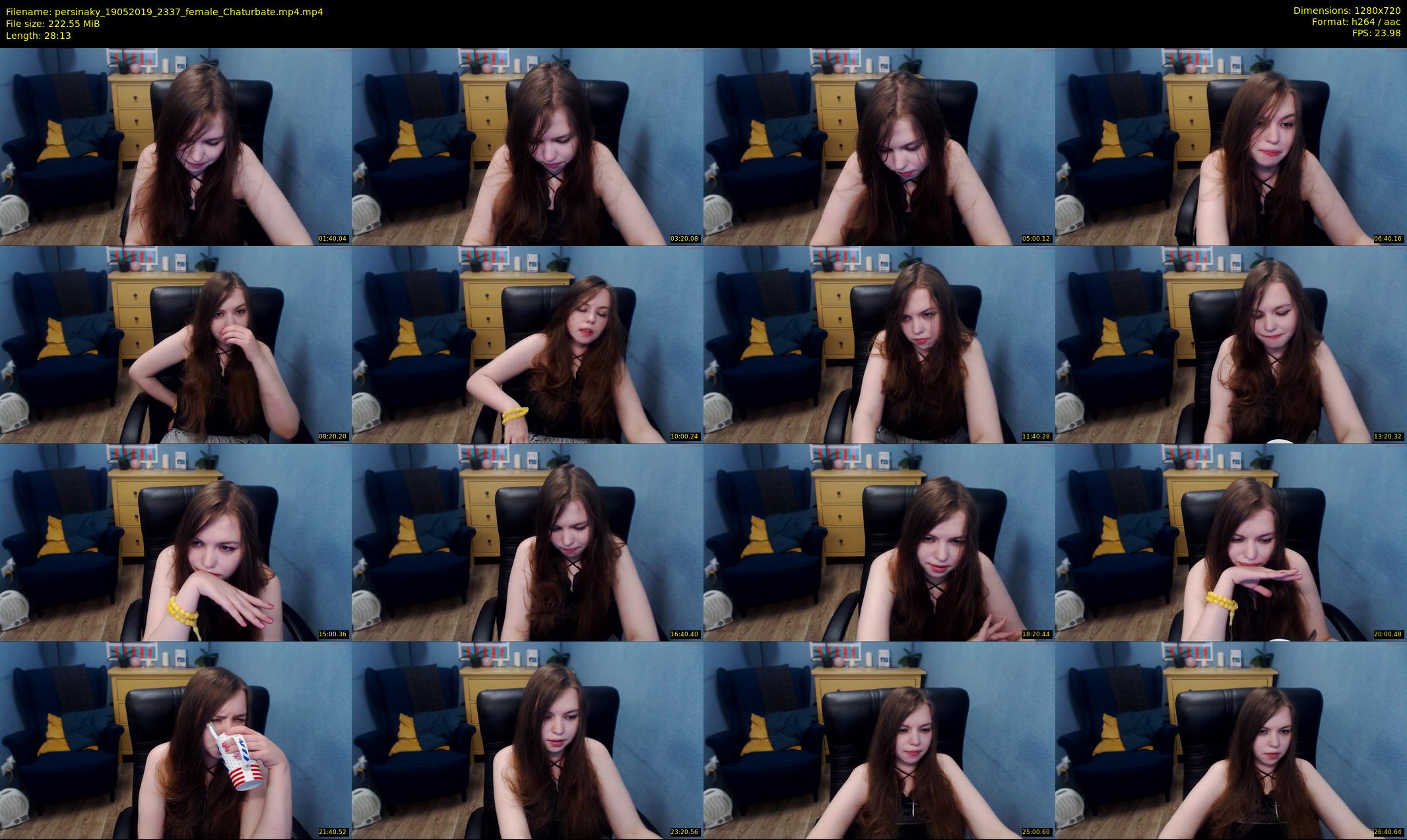 persinaky — 29 minute Chaturbate female cam show recording, 720p, May 19, 2019