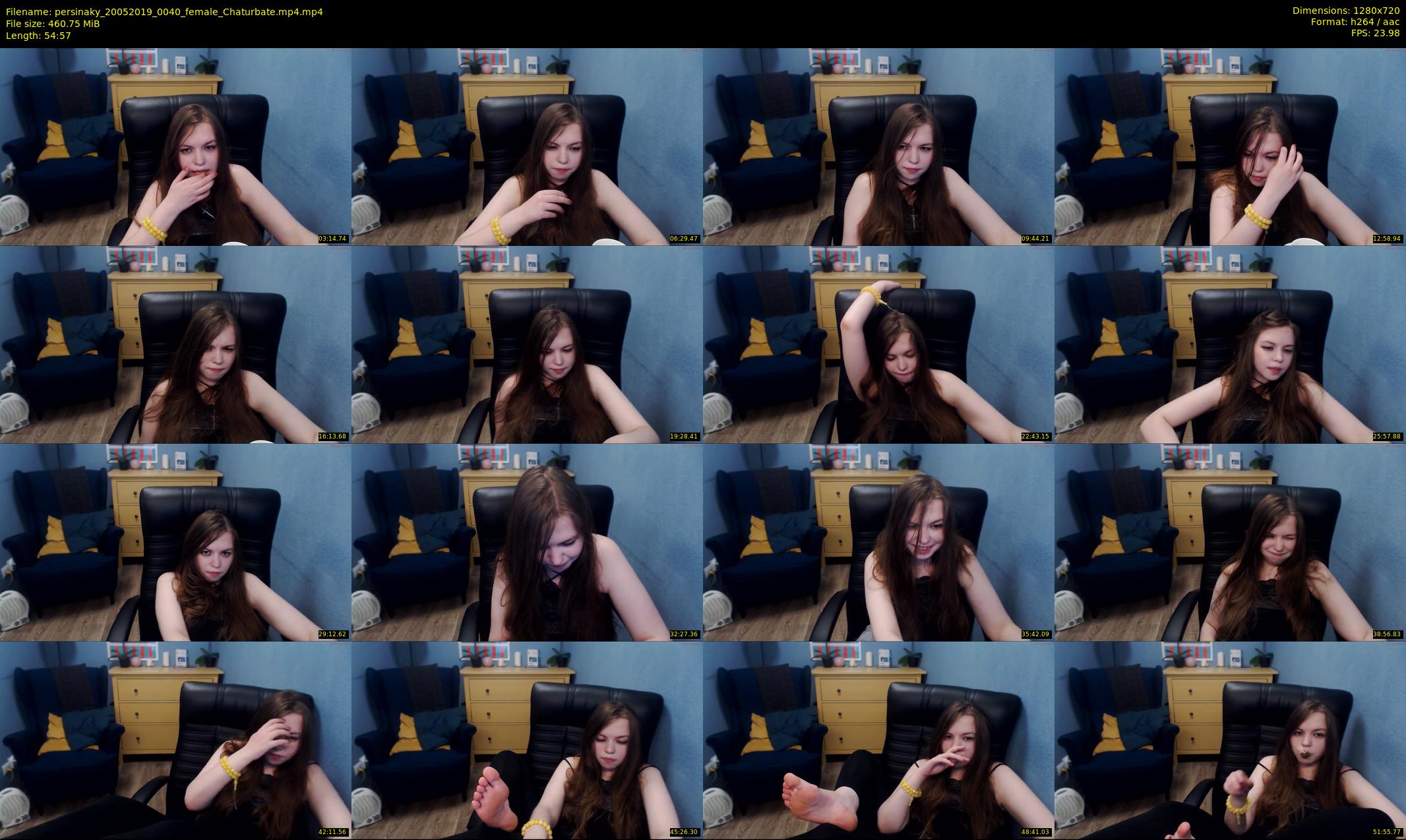 persinaky — 55 minute Chaturbate female cam show recording, 720p, May 20, 2019