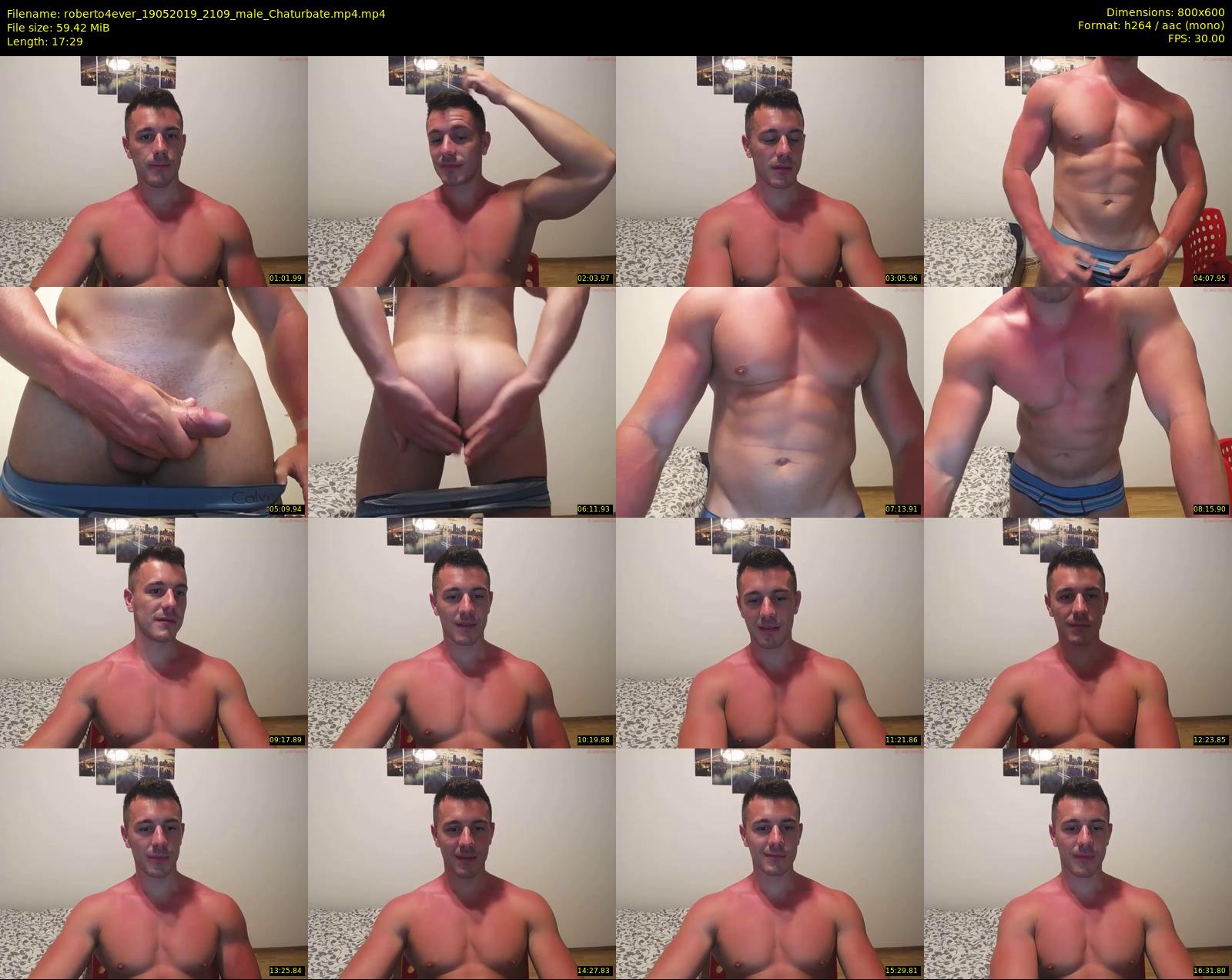 roberto4ever — 18 minute Chaturbate male cam show recording, 480p, May 19, 2019