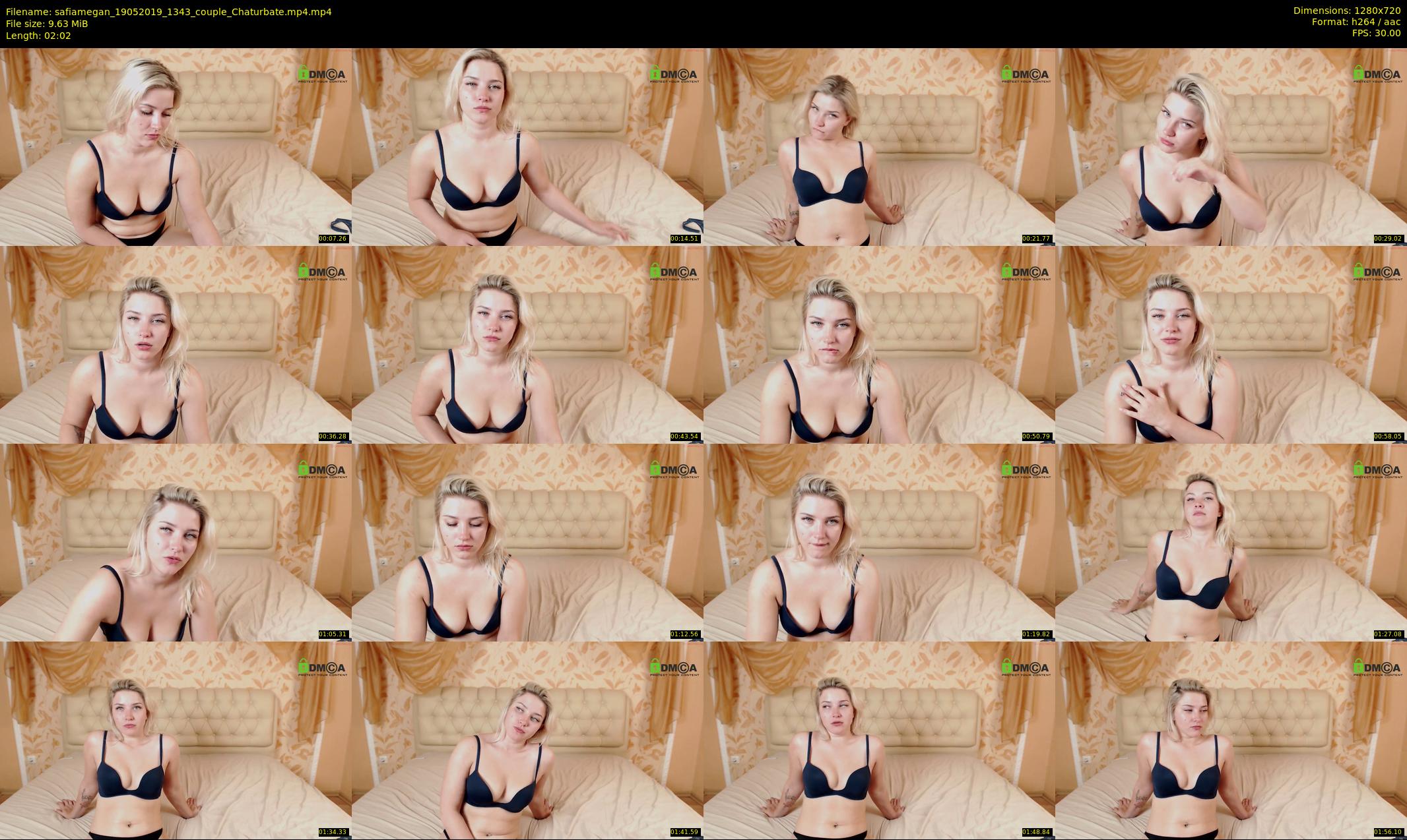 safiamegan — 3 minute Chaturbate couple cam show recording, 720p, May 19, 2019