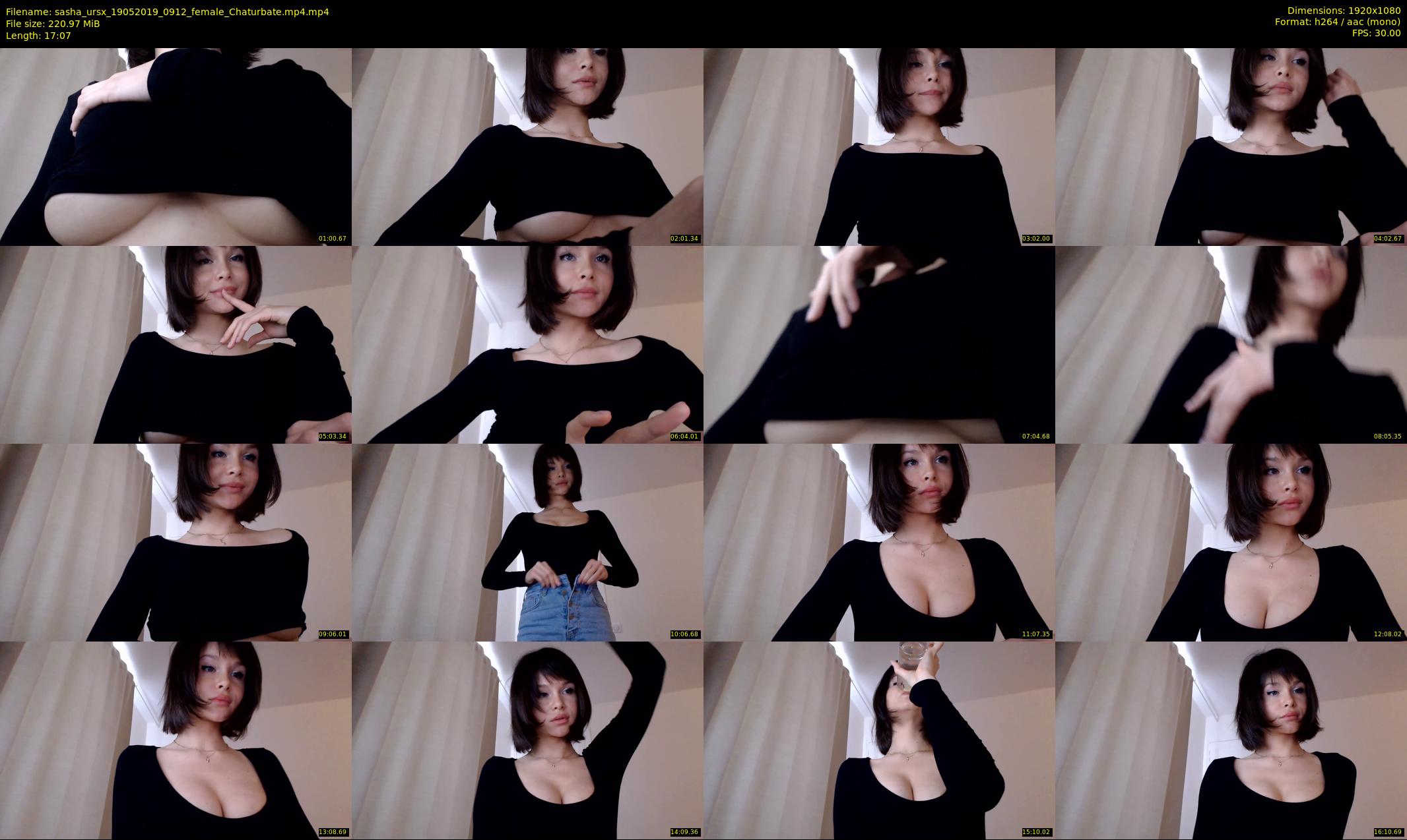 sasha_ursx — 18 minute Chaturbate female cam show recording, 1080p, May 19, 2019