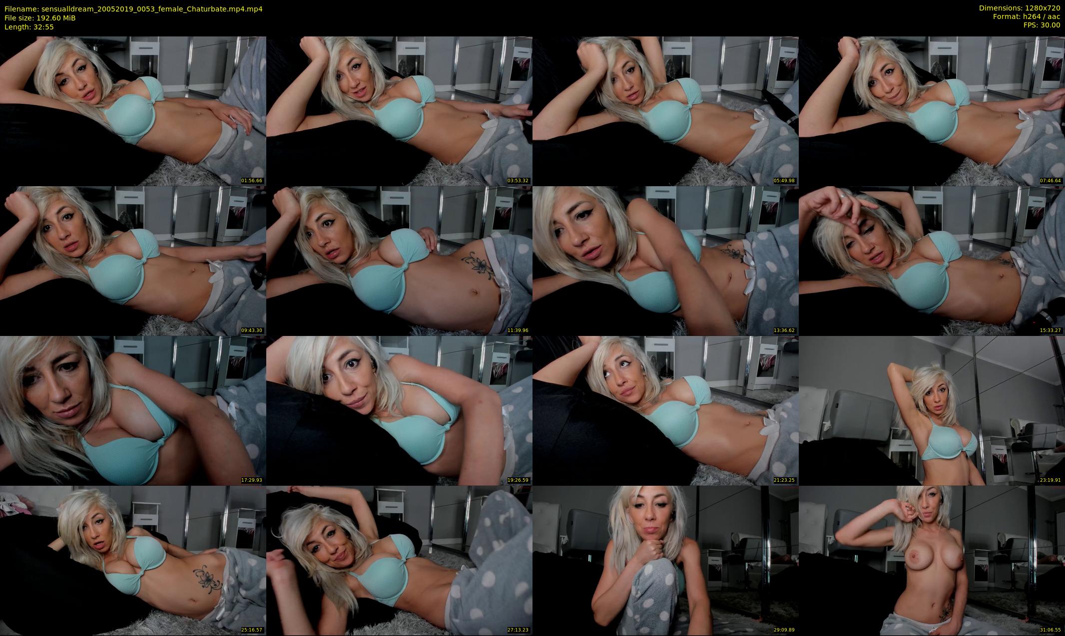 sensualldream — 33 minute Chaturbate female cam show recording, 720p, May 20, 2019