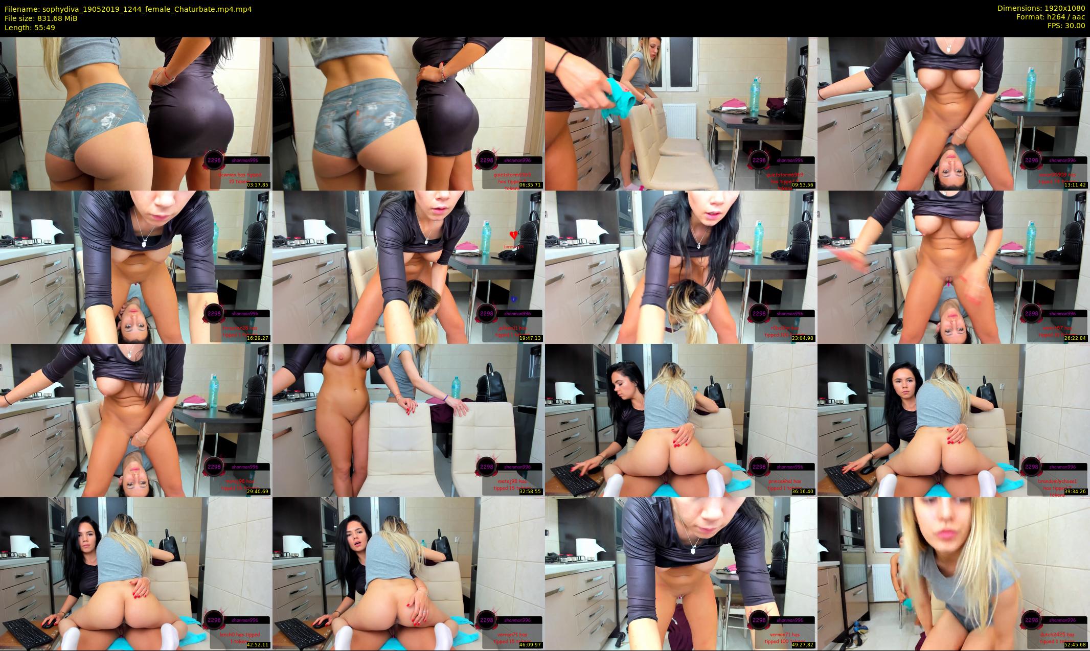 sophydiva — 56 minute Chaturbate female cam show recording, 1080p, May 19, 2019
