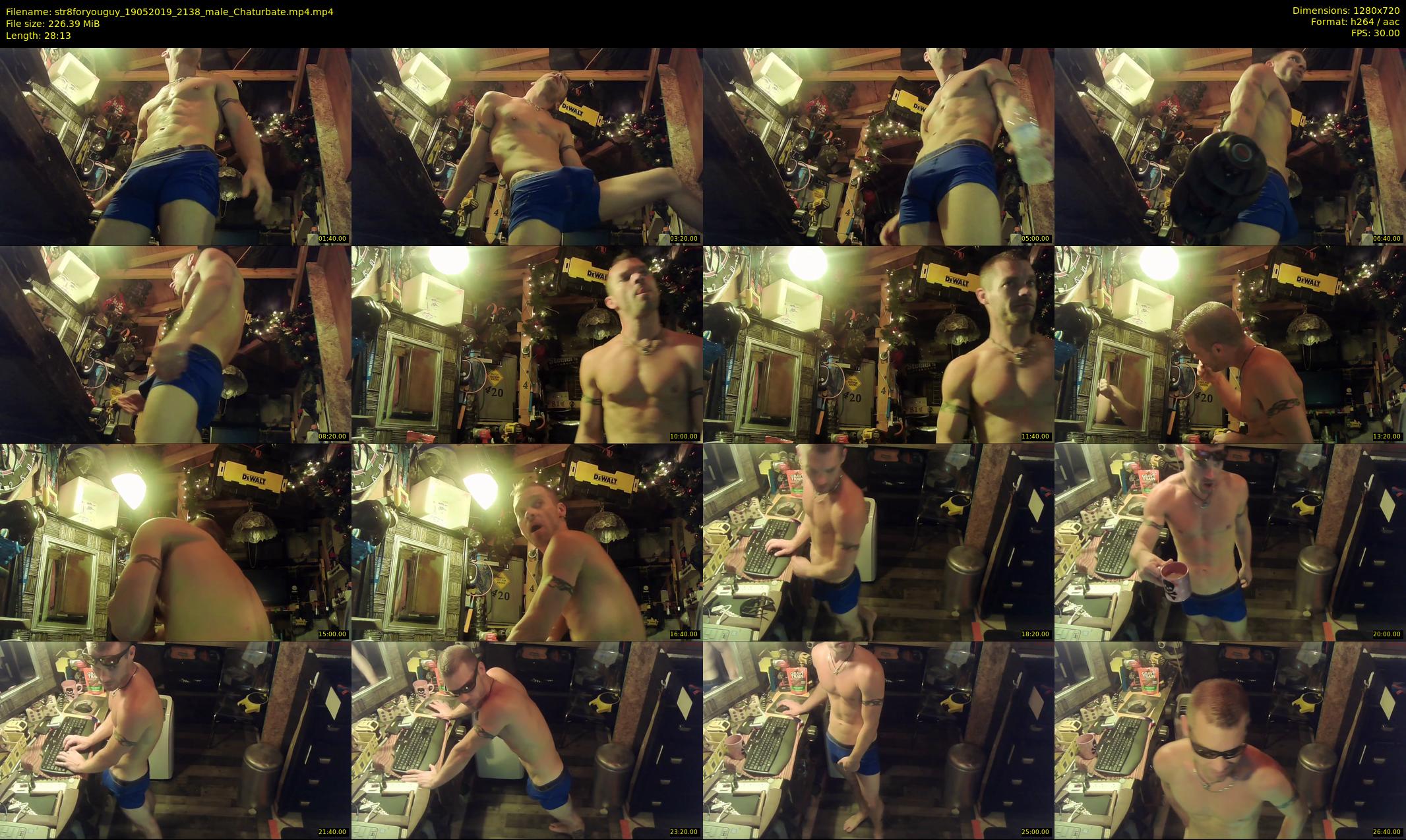 str8foryouguy — 29 minute Chaturbate male cam show recording, 720p, May 19, 2019