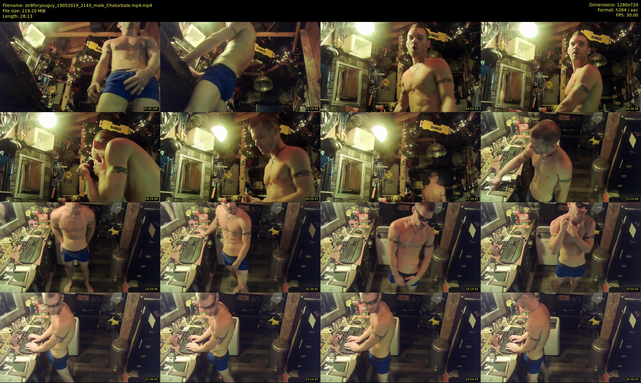 str8foryouguy — 29 minute Chaturbate male cam show recording, 720p, May 19, 2019