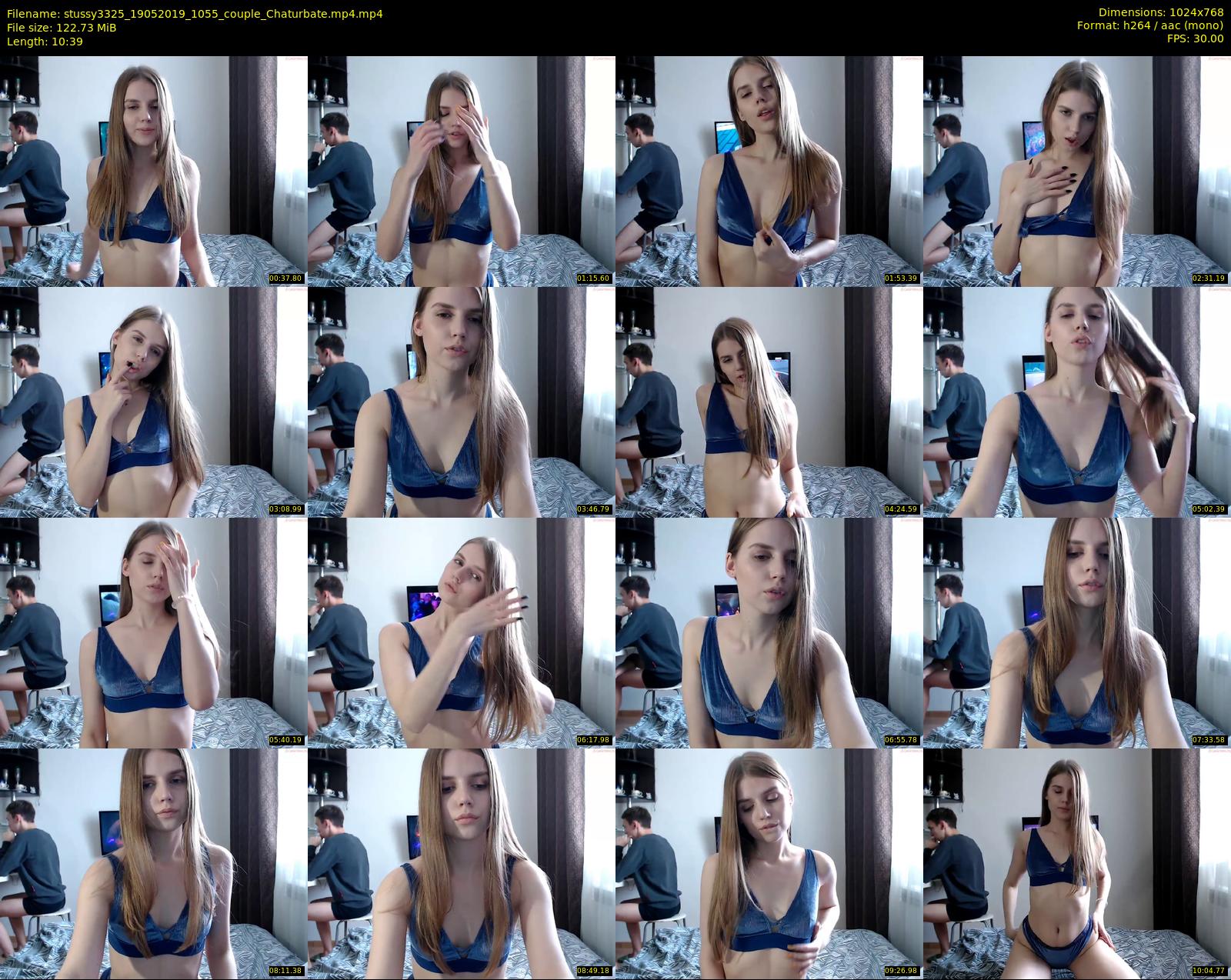 stussy3325 — 11 minute Chaturbate couple cam show recording, 720p, May 19, 2019