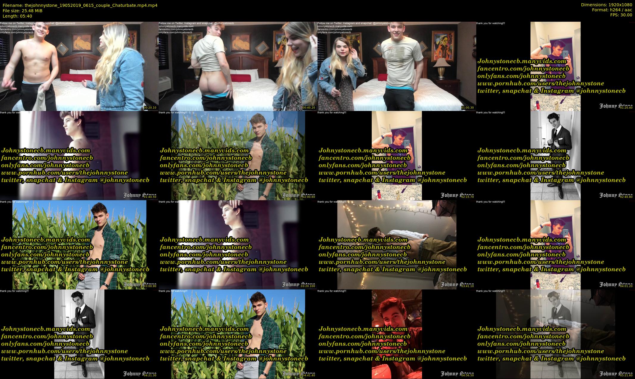 thejohnnystone — 6 minute Chaturbate male cam show recording, 1080p, May 19, 2019