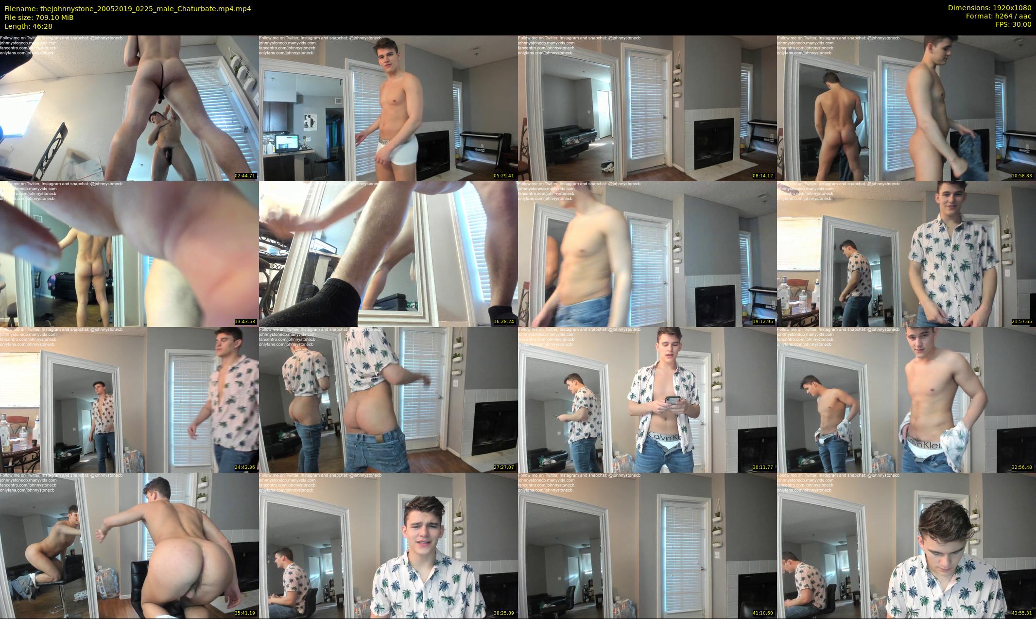 thejohnnystone — 47 minute Chaturbate male cam show recording, 1080p, May 20, 2019
