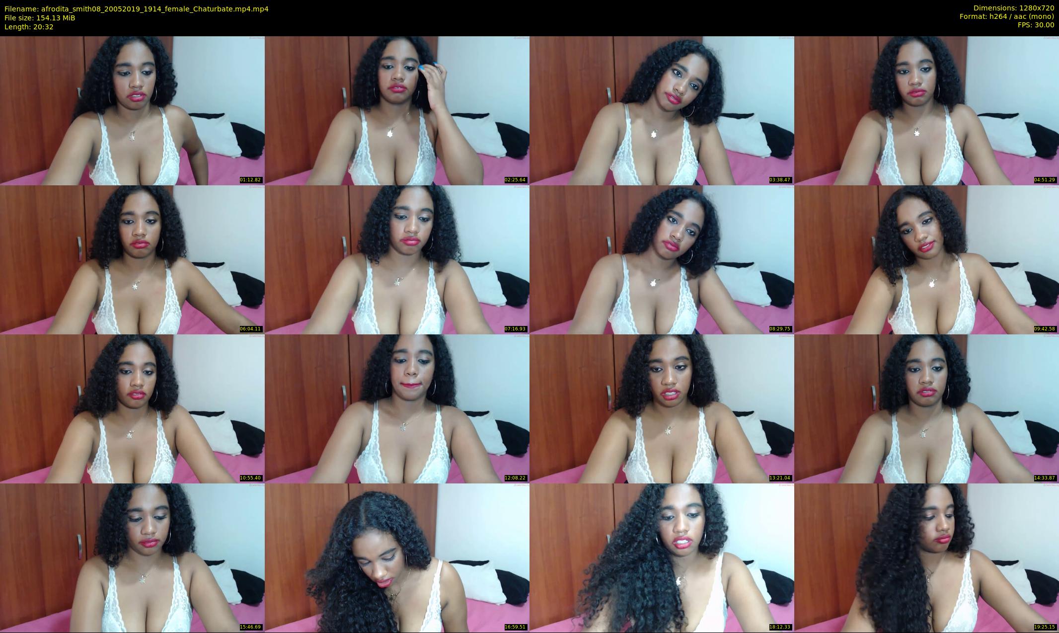 afrodita_smith08 — 21 minute Chaturbate female cam show recording, 720p, May 20, 2019