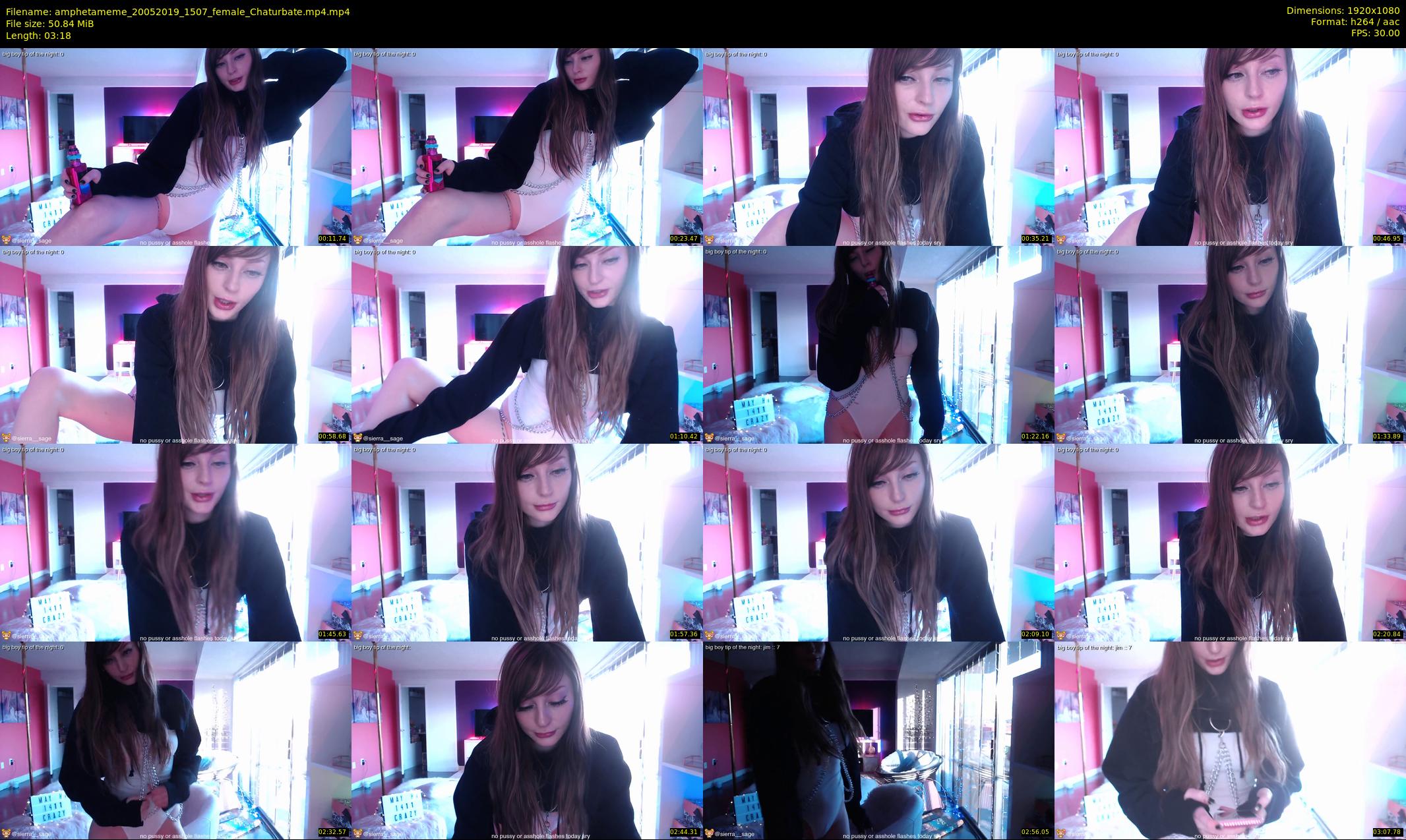 amphetameme — 4 minute Chaturbate female cam show recording, 1080p, May 20, 2019