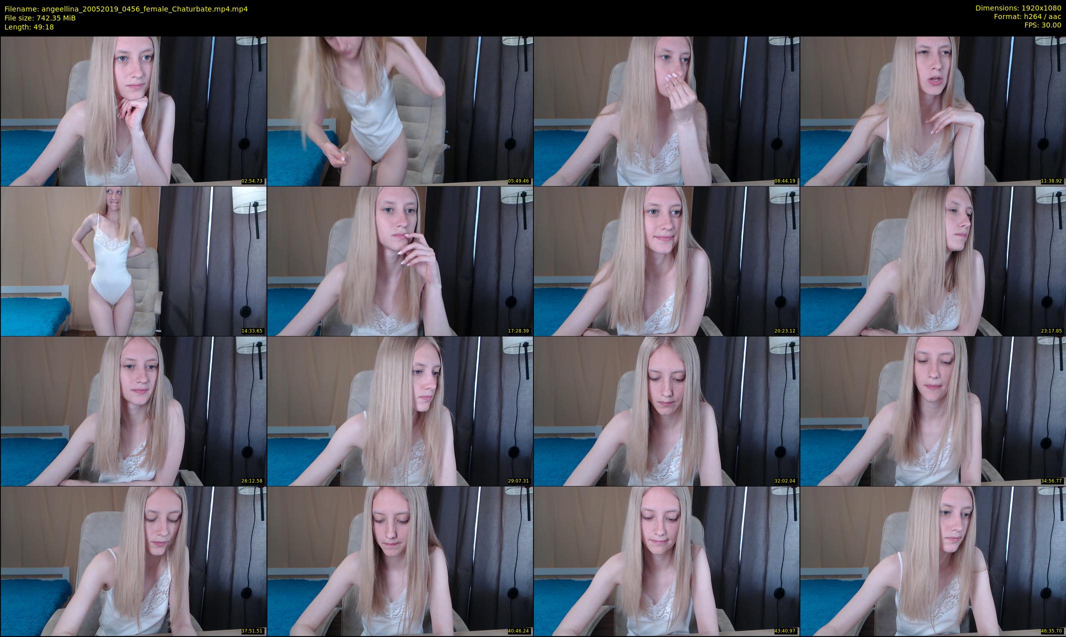 angeellina — 50 minute Chaturbate female cam show recording, 1080p, May 20, 2019