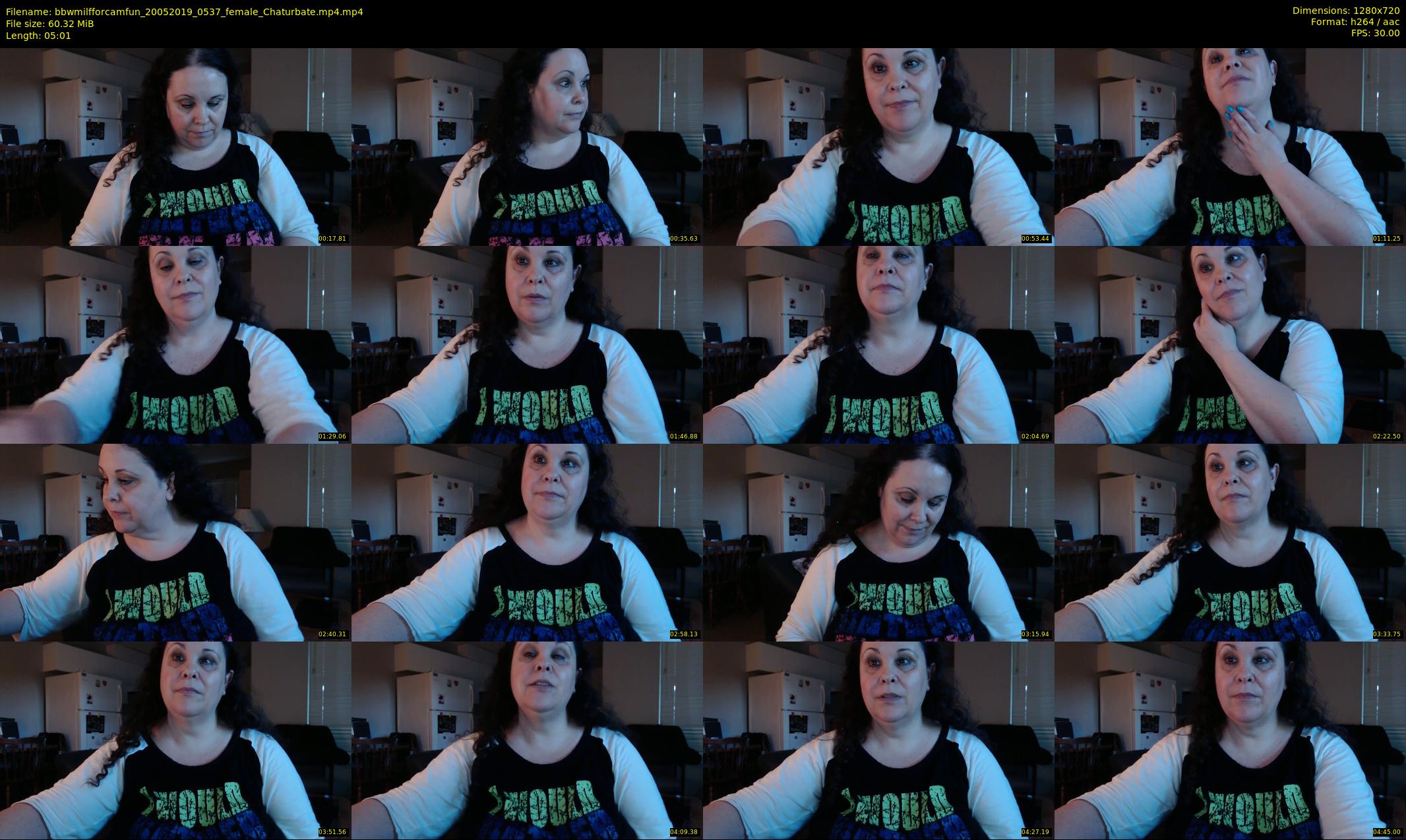 bbwmilfforcamfun — 6 minute Chaturbate female cam show recording, 720p, May 20, 2019