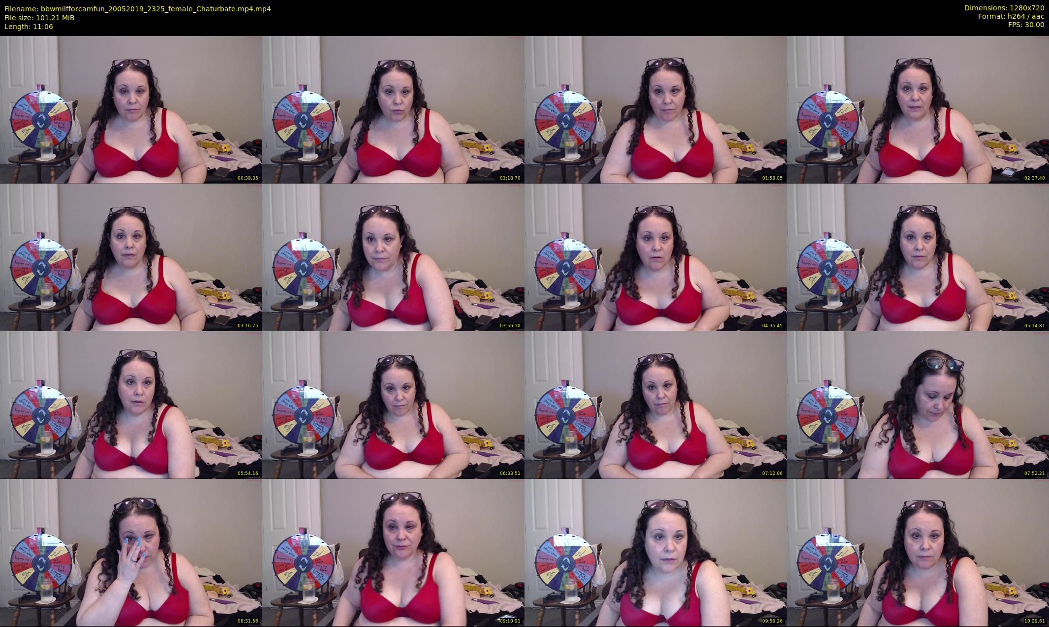 bbwmilfforcamfun — 12 minute Chaturbate female cam show recording, 720p, May 20, 2019