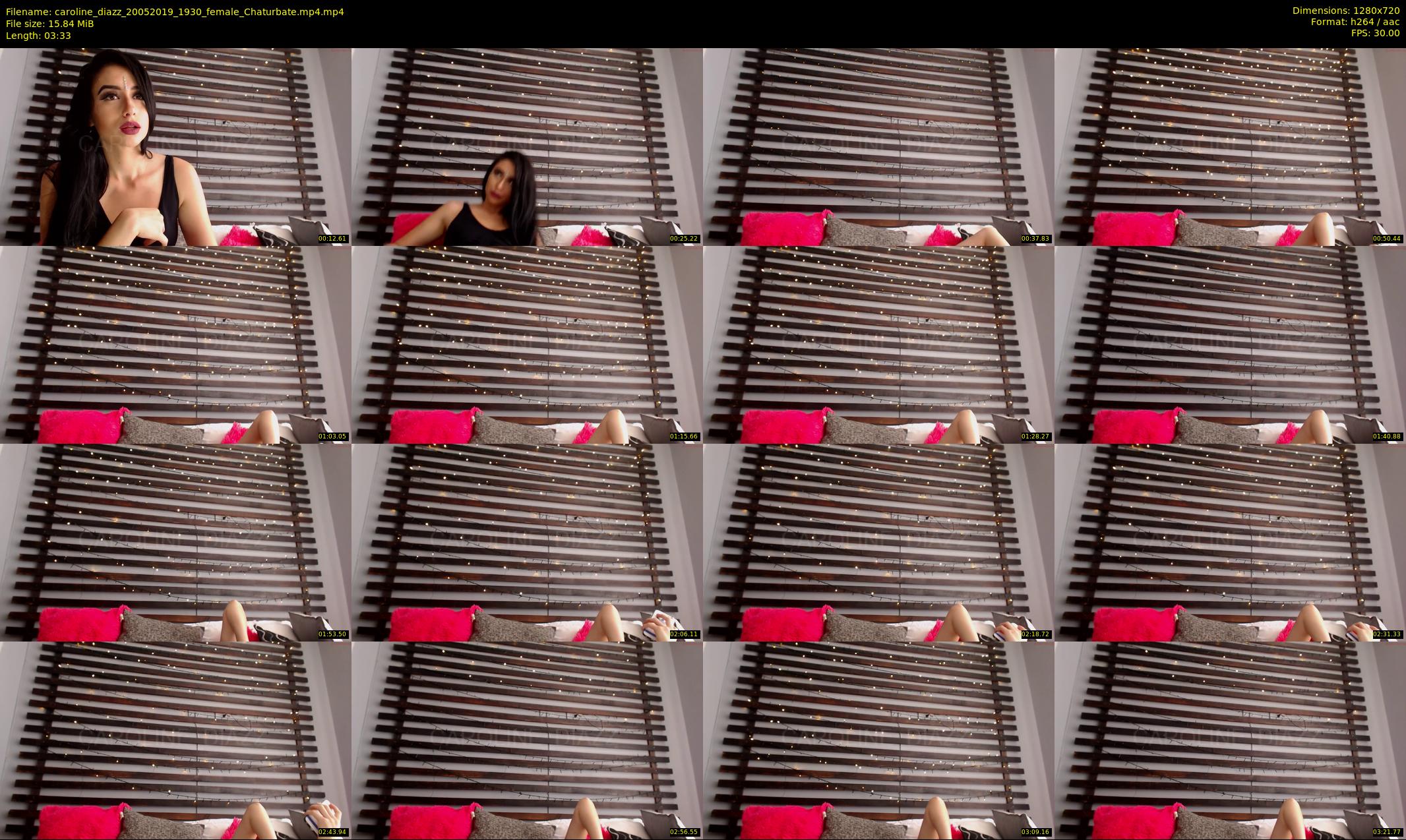 caroline_diazz — 4 minute Chaturbate female cam show recording, 720p, May 20, 2019