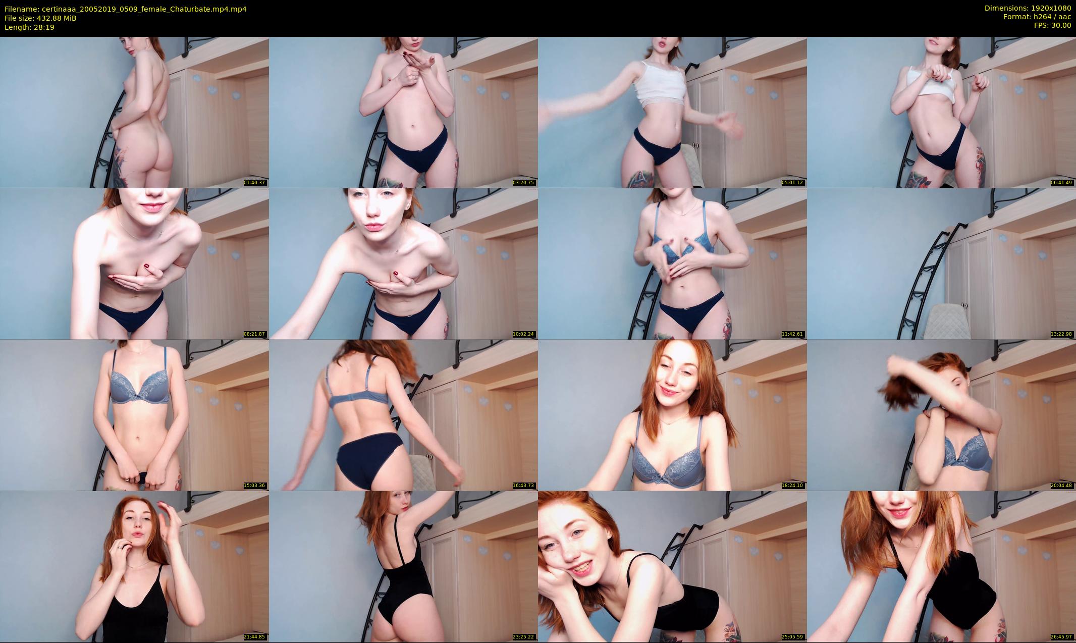 certinaaa — 29 minute Chaturbate female cam show recording, 1080p, May 20, 2019