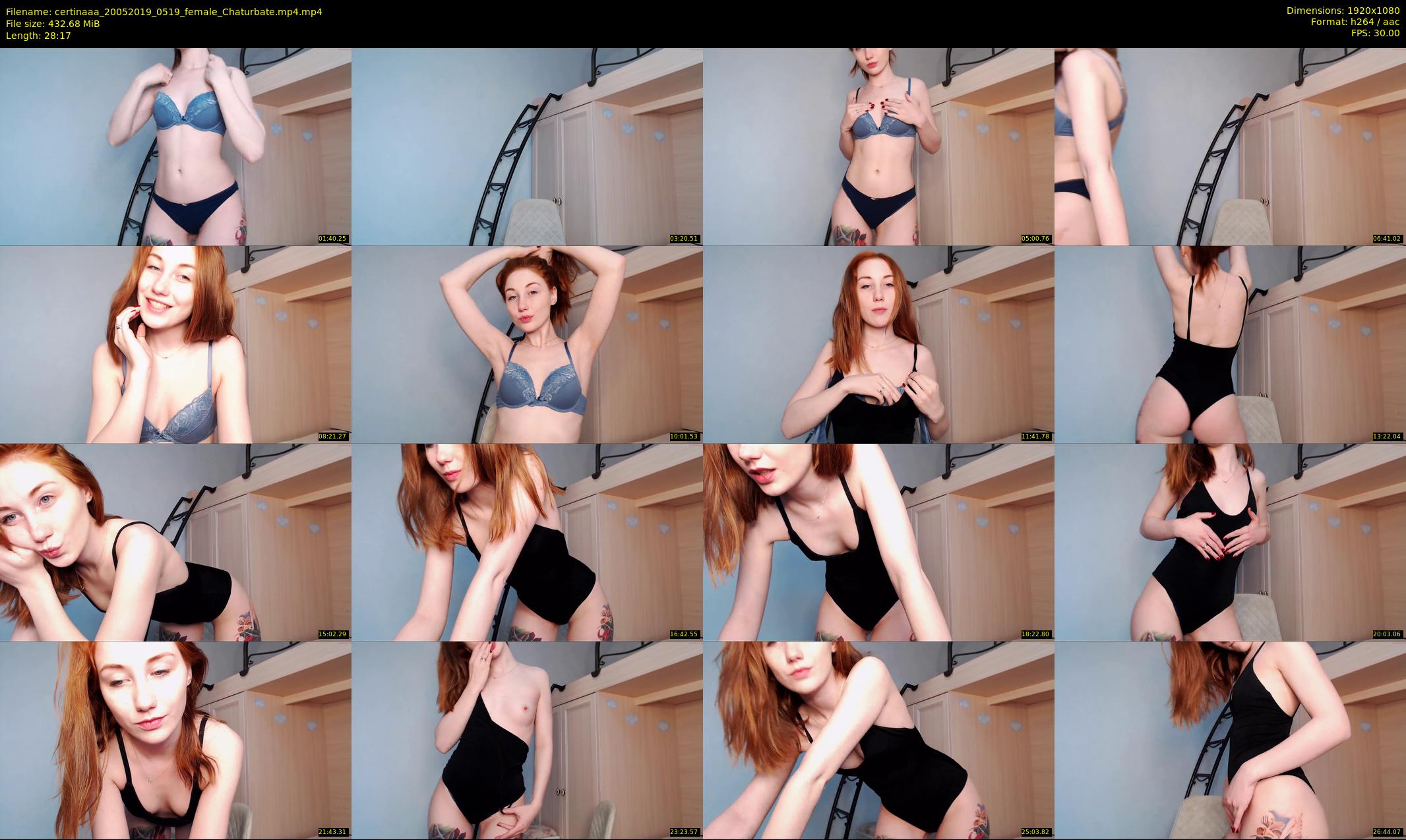 certinaaa — 29 minute Chaturbate female cam show recording, 1080p, May 20, 2019