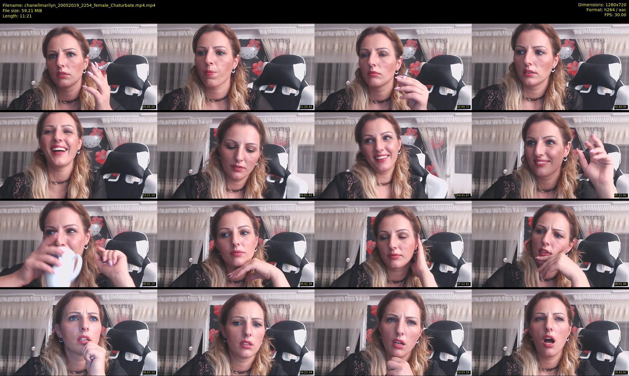 chanellmarilyn — 12 minute Chaturbate female cam show recording, 720p, May 20, 2019