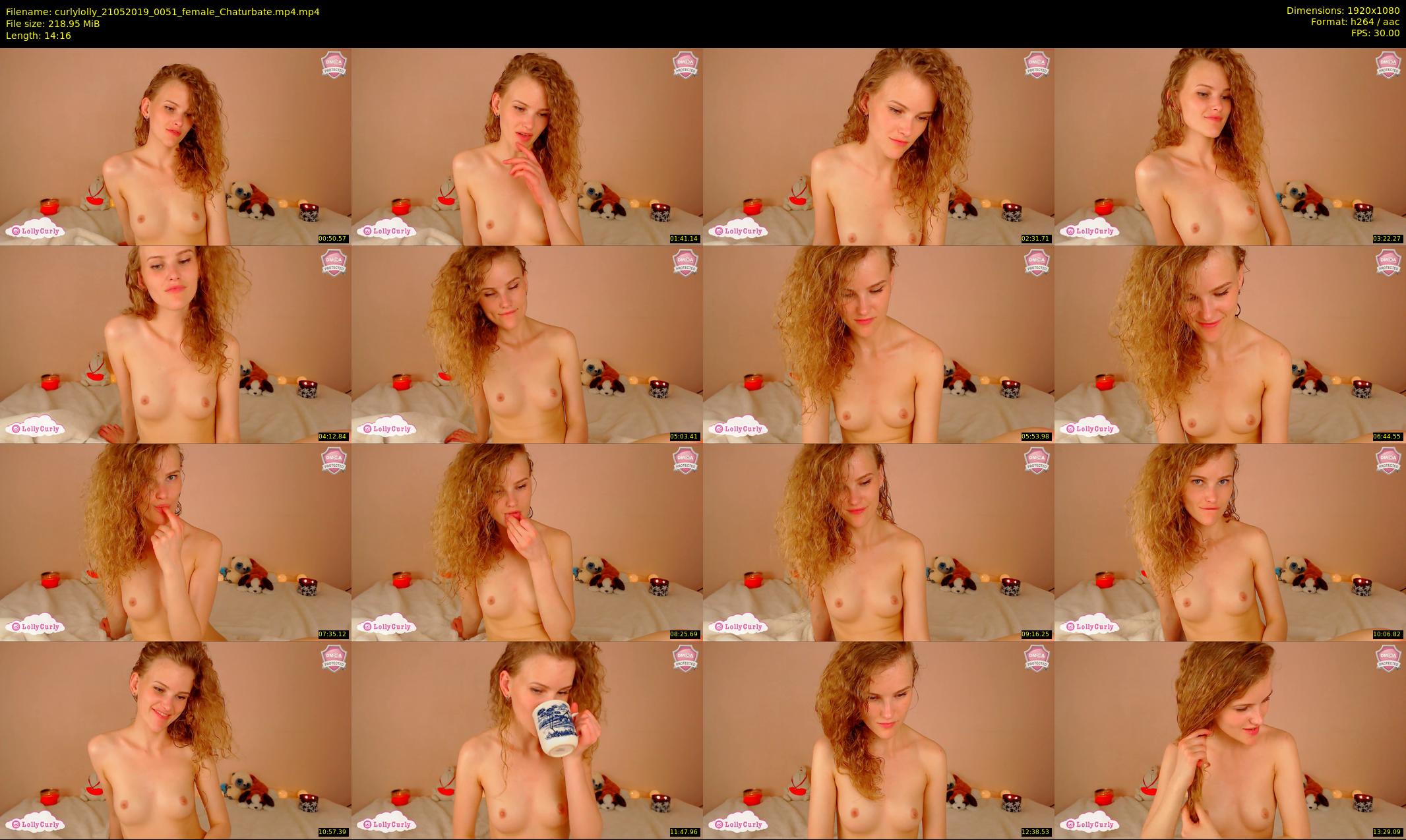 curlylolly — 15 minute Chaturbate female cam show recording, 1080p, May 21, 2019