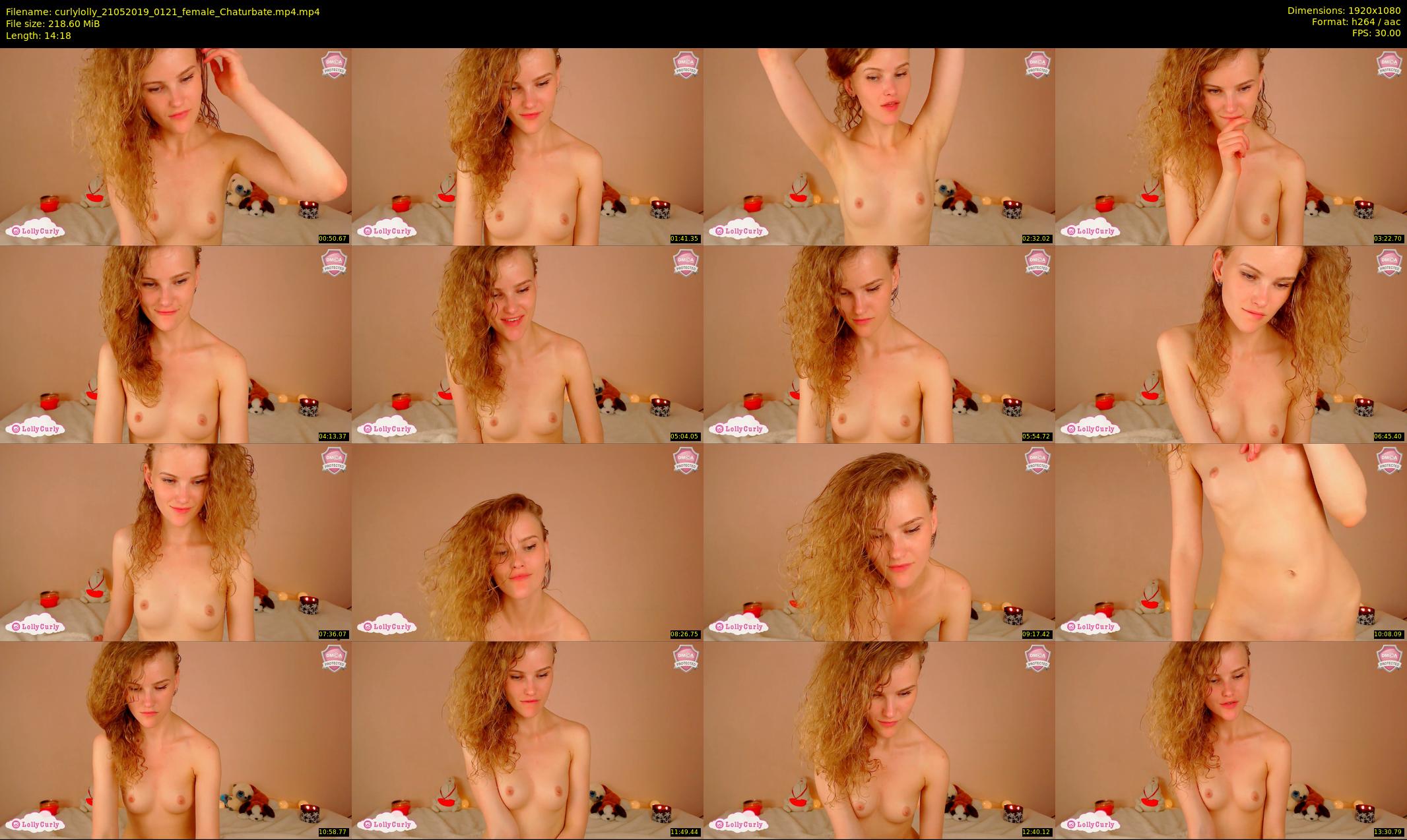 curlylolly — 15 minute Chaturbate female cam show recording, 1080p, May 21, 2019