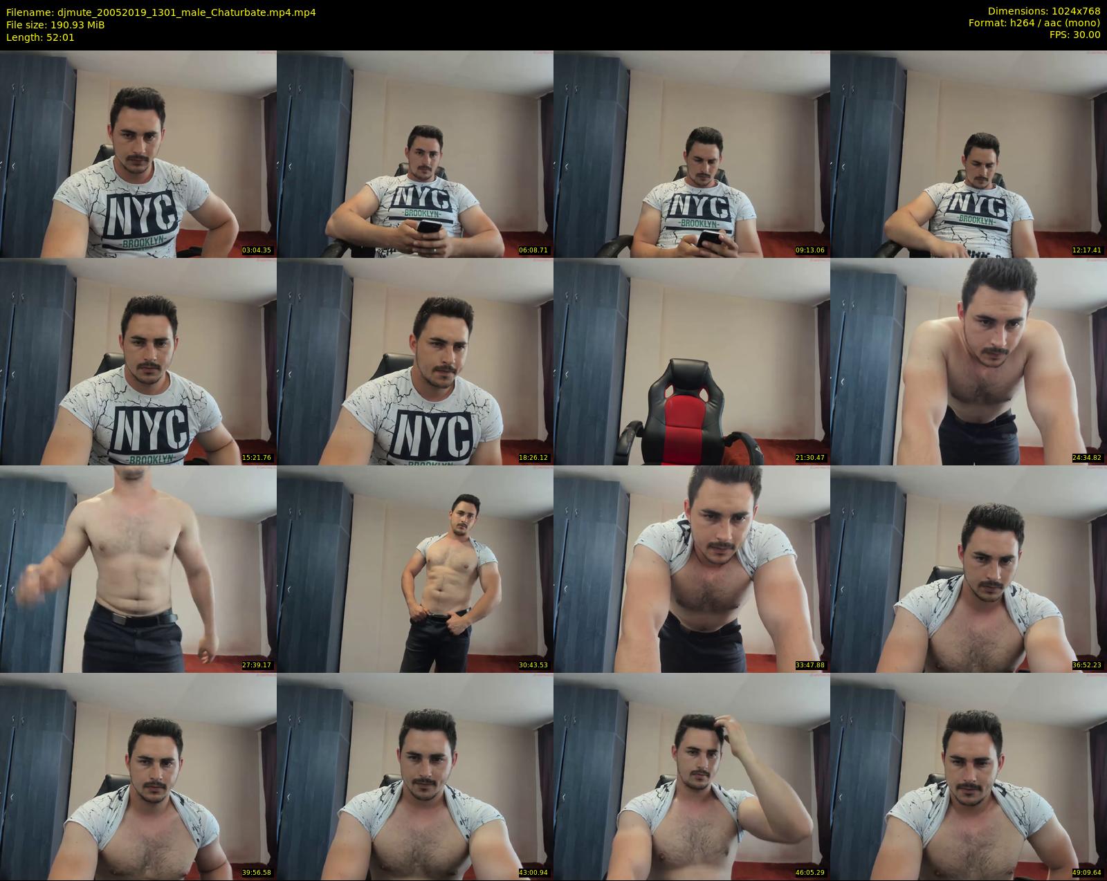 djmute — 53 minute Chaturbate male cam show recording, 720p, May 20, 2019
