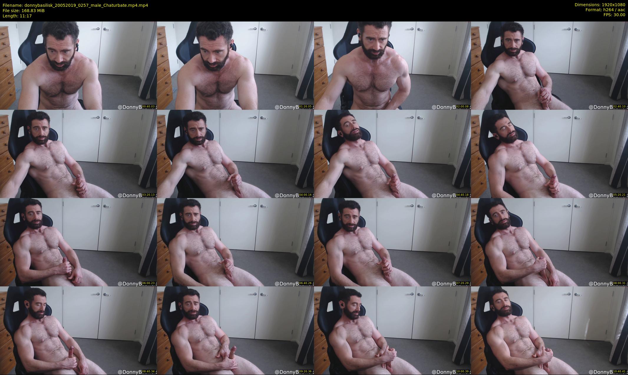 donnybasilisk — 12 minute Chaturbate male cam show recording, 1080p, May 20, 2019