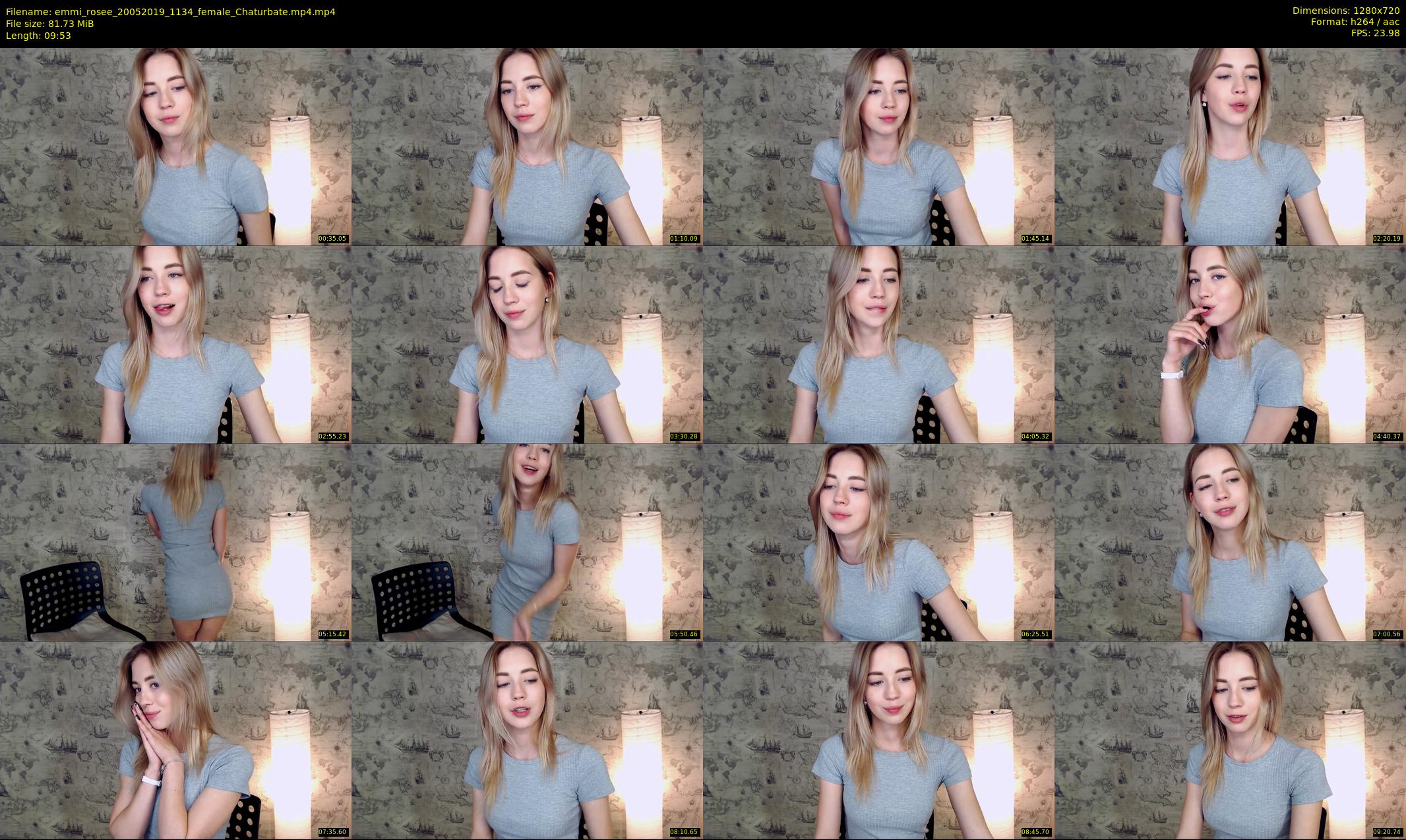 emmi_rosee — 10 minute Chaturbate female cam show recording, 720p, May 20, 2019