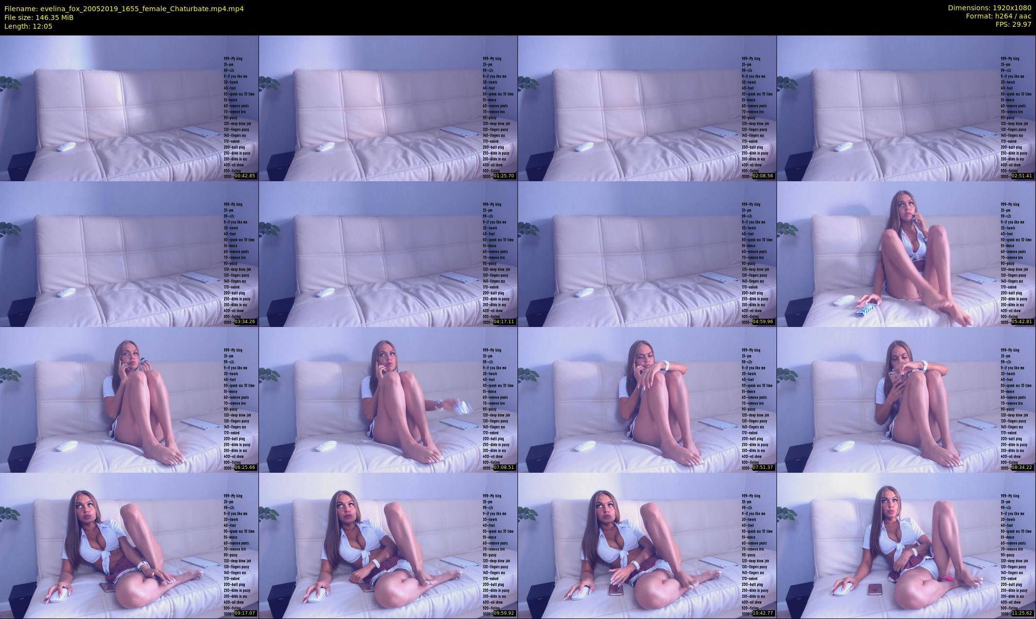 evelina_fox — 13 minute Chaturbate female cam show recording, 1080p, May 20, 2019