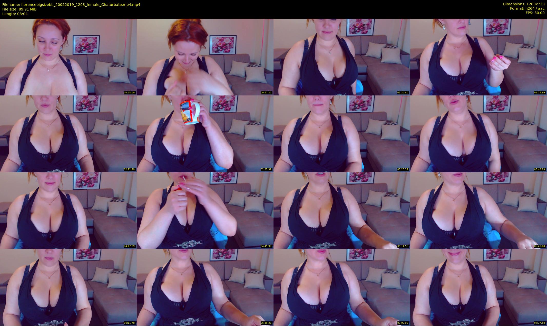 florencebigsizebb — 9 minute Chaturbate female cam show recording, 720p, May 20, 2019