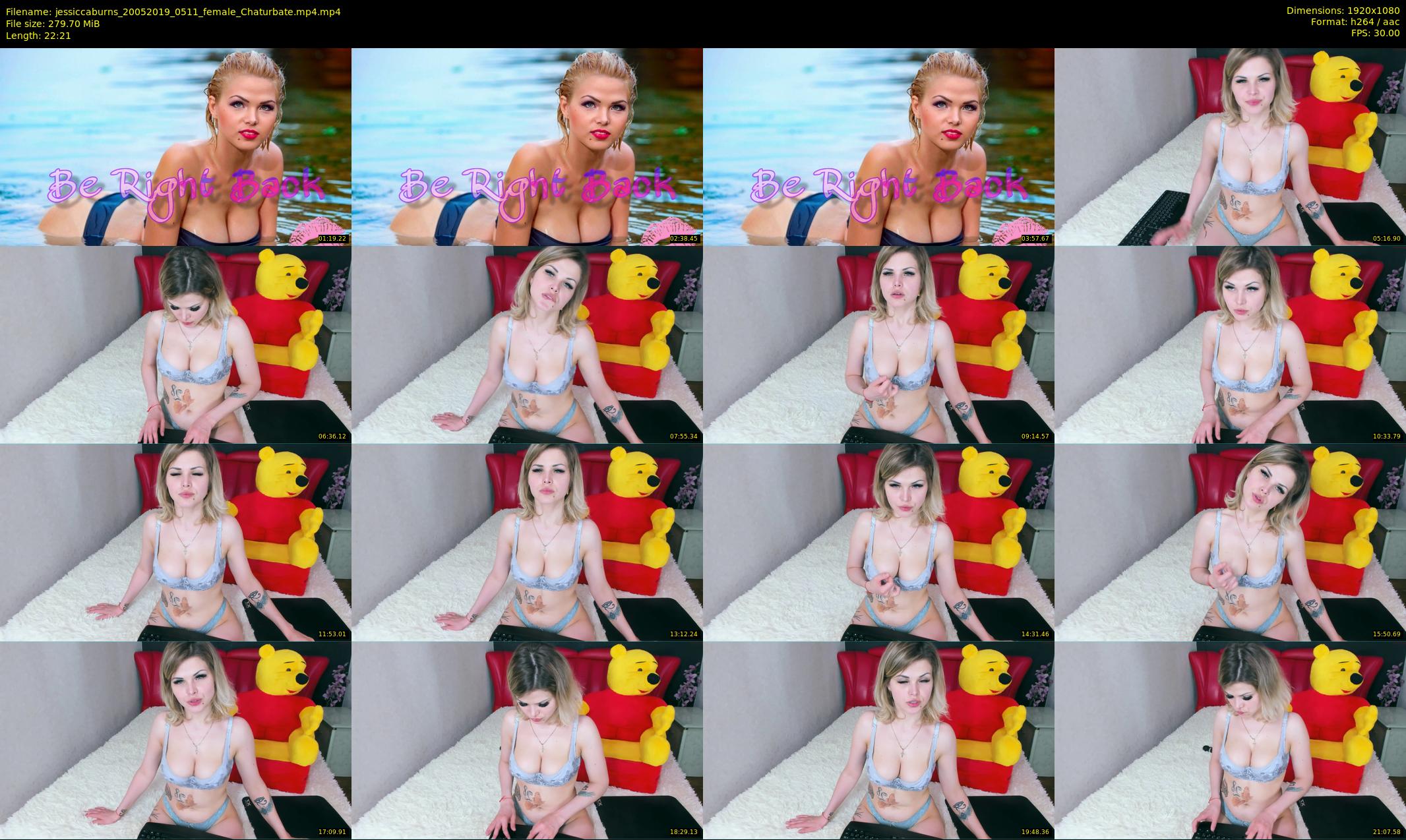 jessiccaburns — 23 minute Chaturbate female cam show recording, 1080p, May 20, 2019