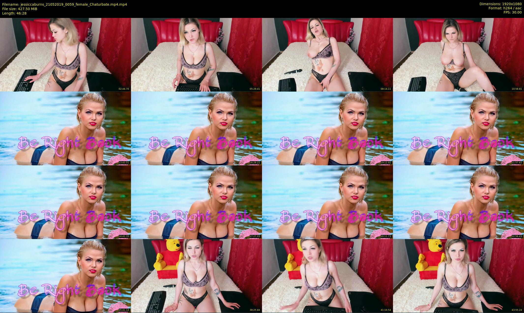 jessiccaburns — 47 minute Chaturbate female cam show recording, 1080p, May 21, 2019