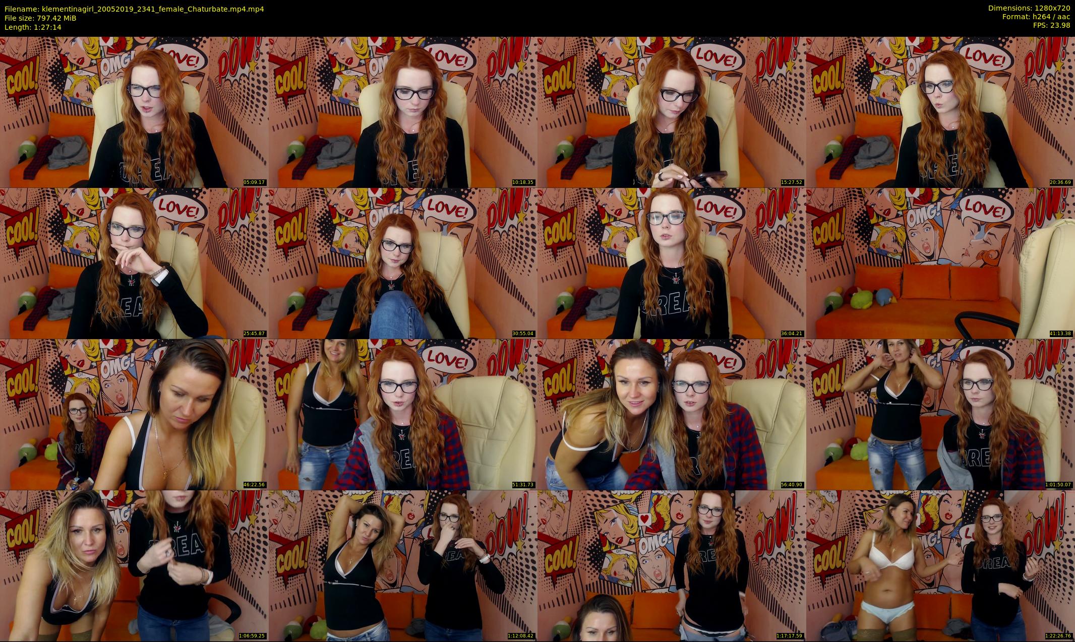 klementinagirl — 88 minute Chaturbate female cam show recording, 720p, May 20, 2019