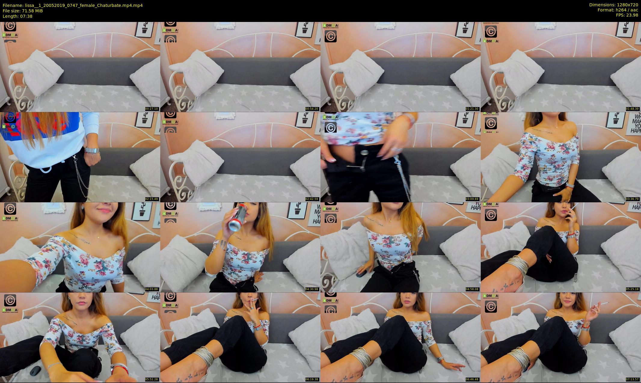 lissa__1 — 8 minute Chaturbate female cam show recording, 720p, May 20, 2019