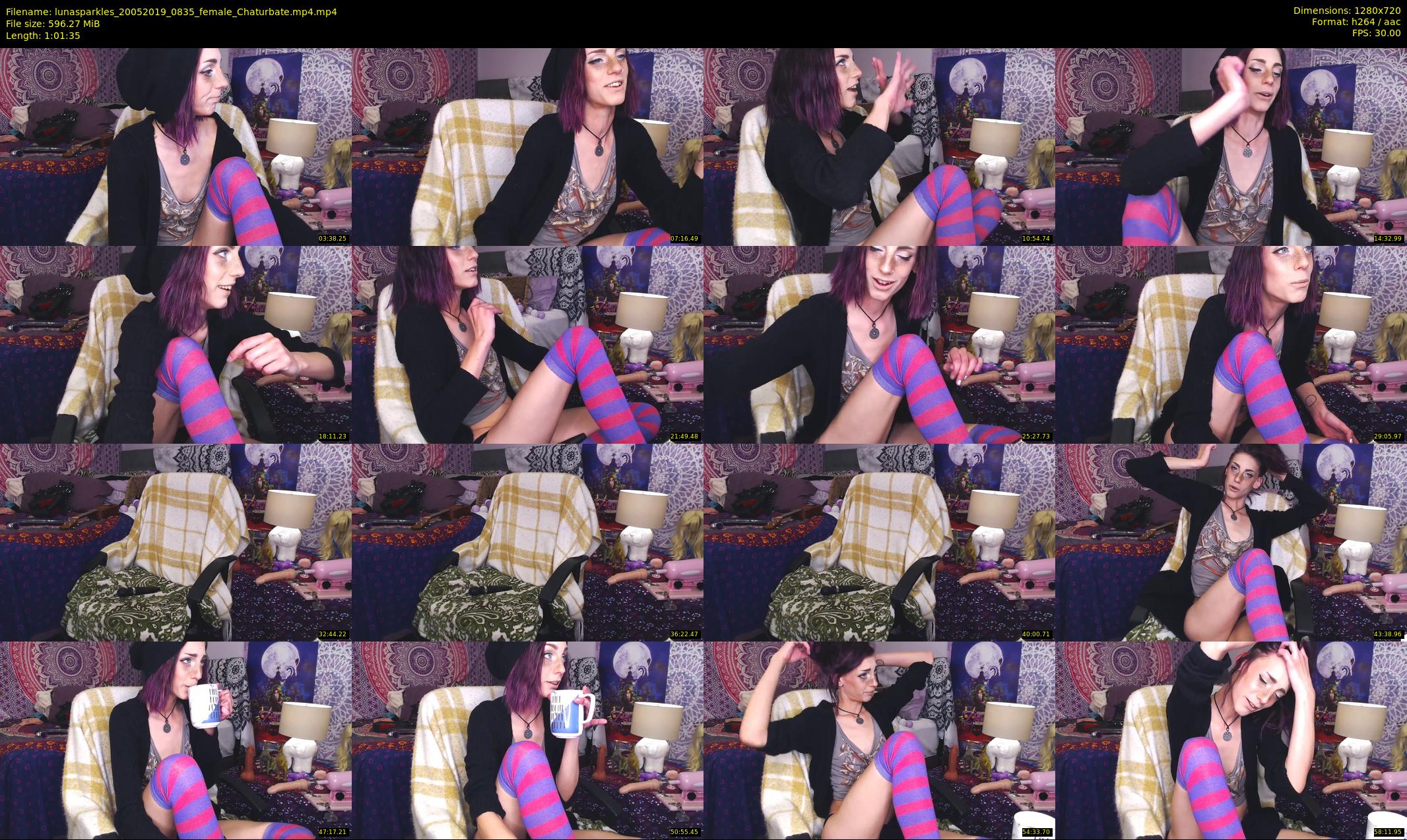 lunasparkles — 62 minute Chaturbate female cam show recording, 720p, May 20, 2019