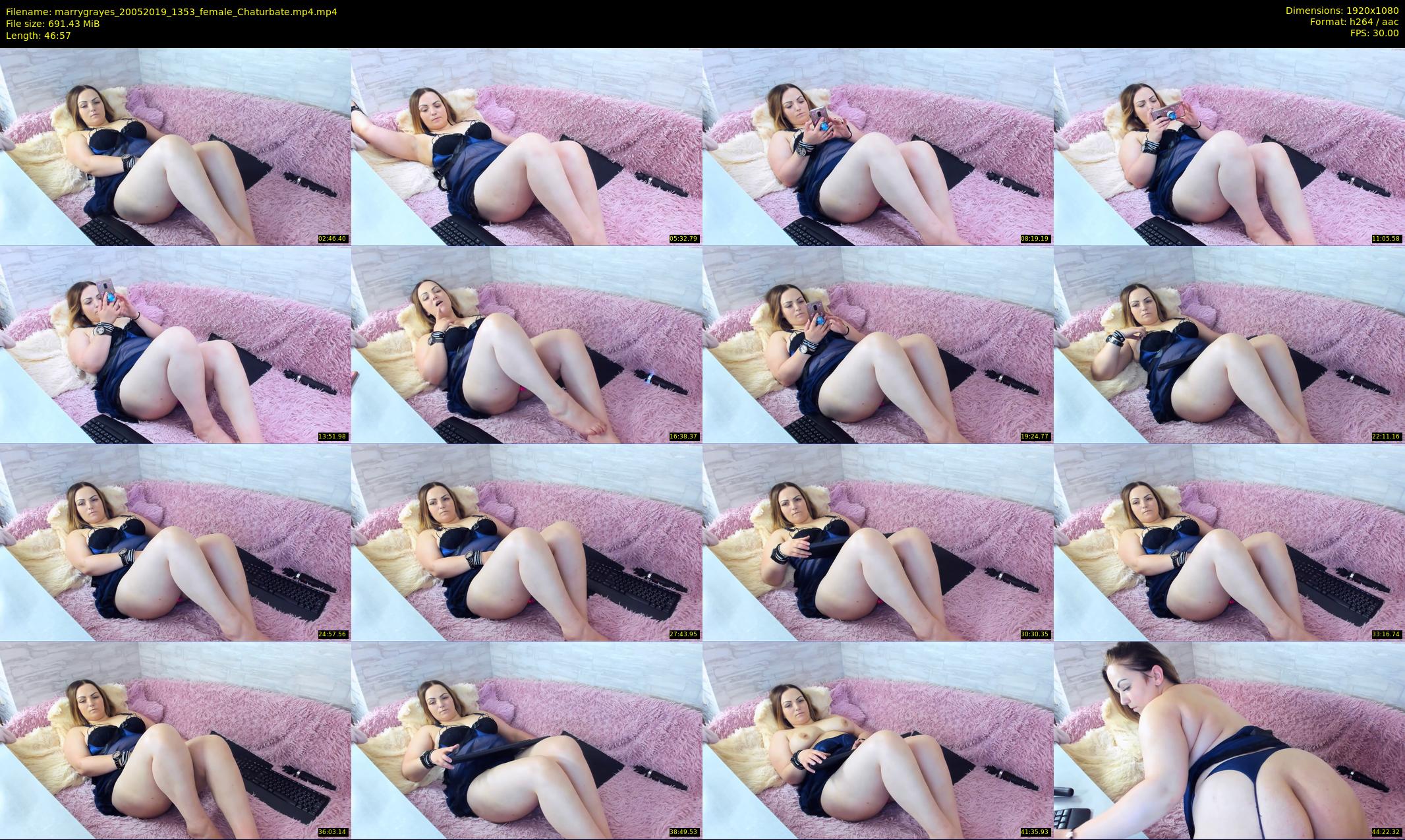 marrygrayes — 47 minute Chaturbate female cam show recording, 1080p, May 20, 2019
