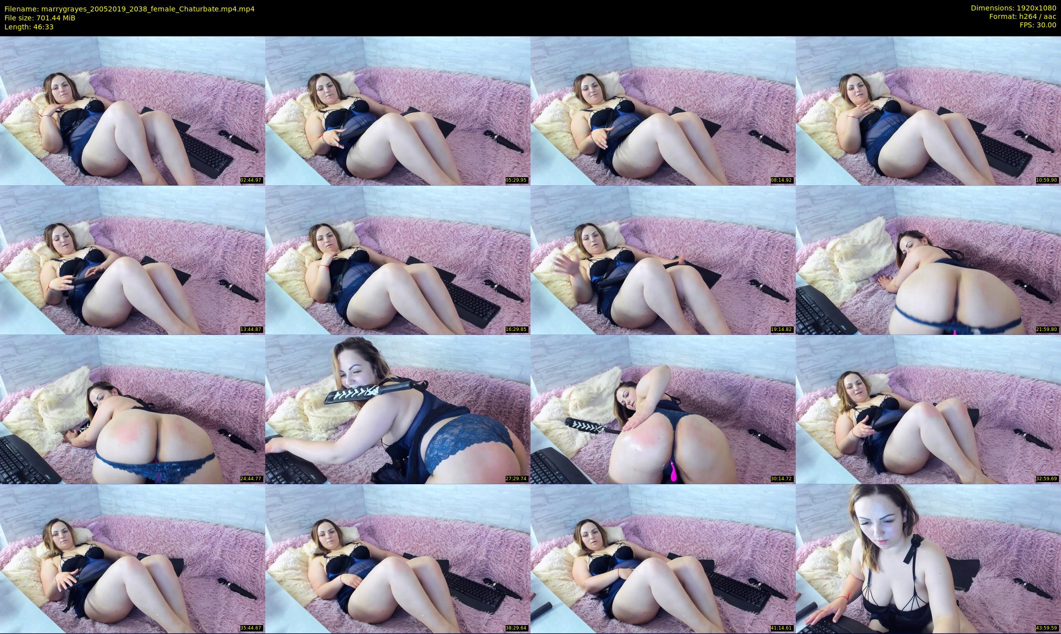 marrygrayes — 47 minute Chaturbate female cam show recording, 1080p, May 20, 2019