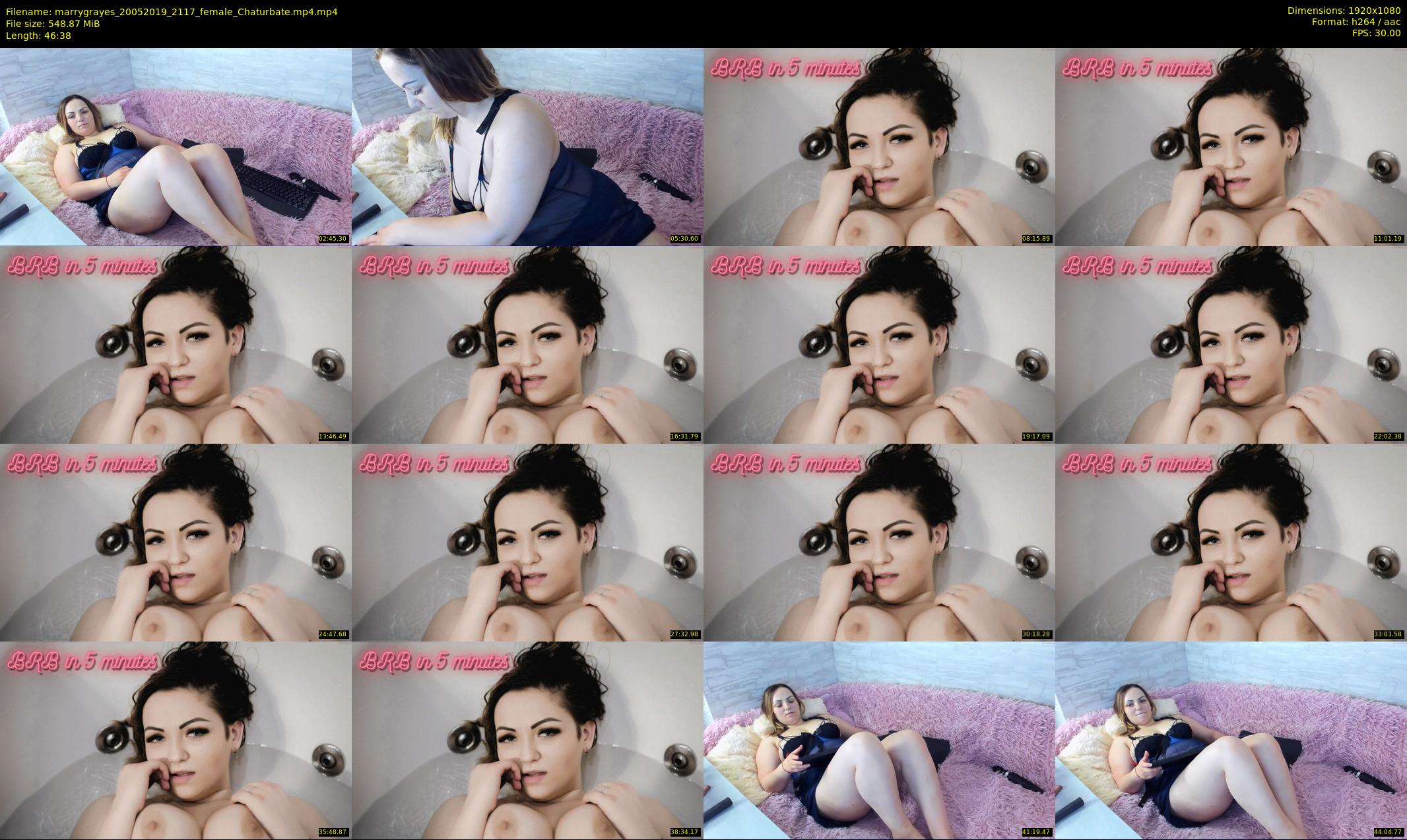 marrygrayes — 47 minute Chaturbate female cam show recording, 1080p, May 20, 2019