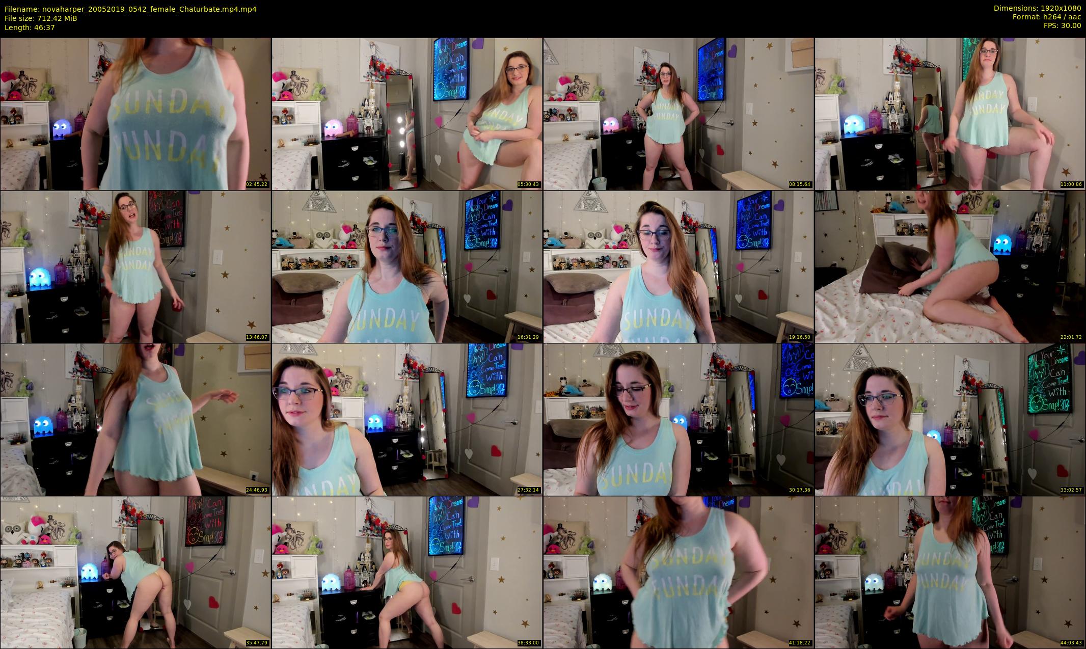 novaharper — 47 minute Chaturbate female cam show recording, 1080p, May 20, 2019