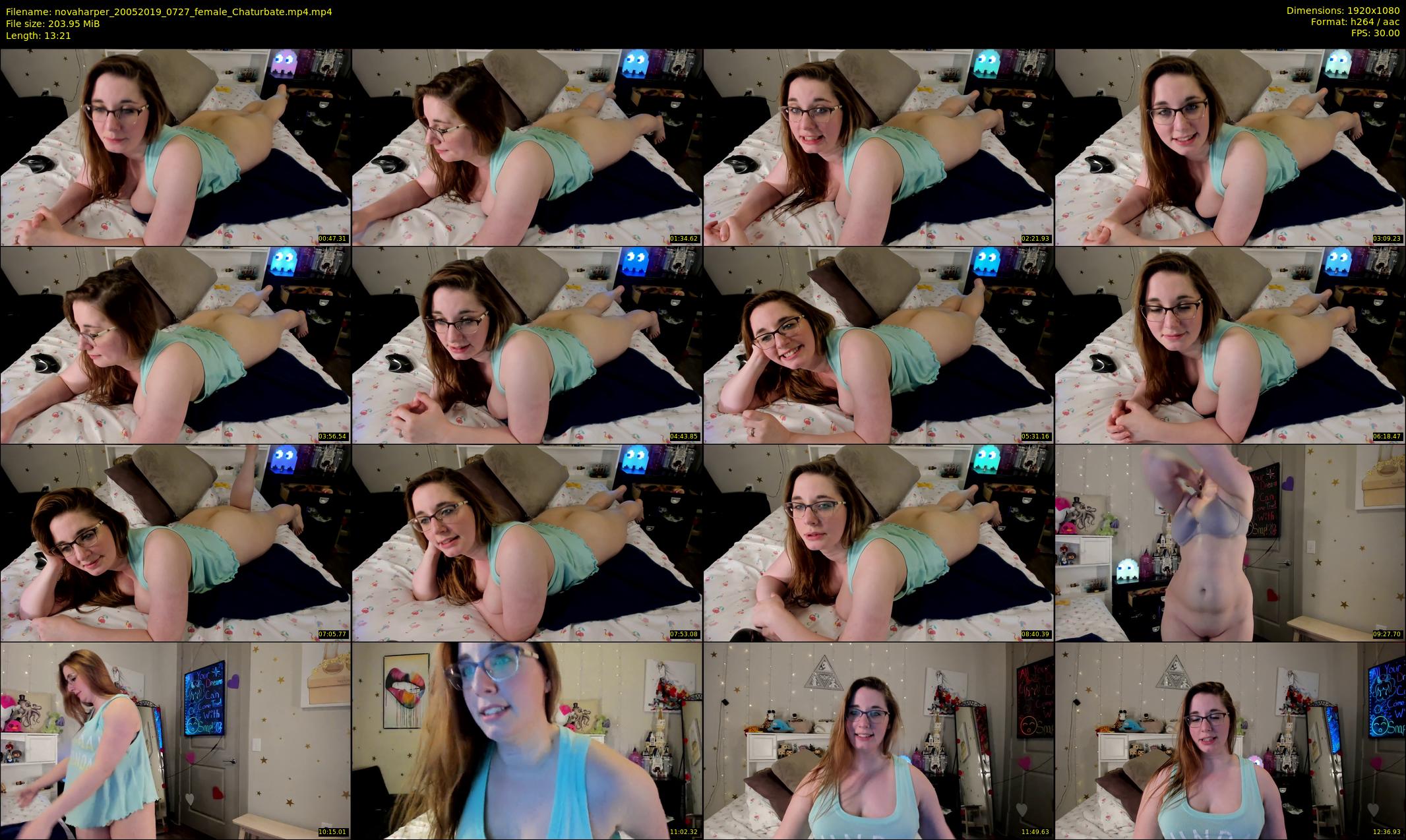 novaharper — 14 minute Chaturbate female cam show recording, 1080p, May 20, 2019