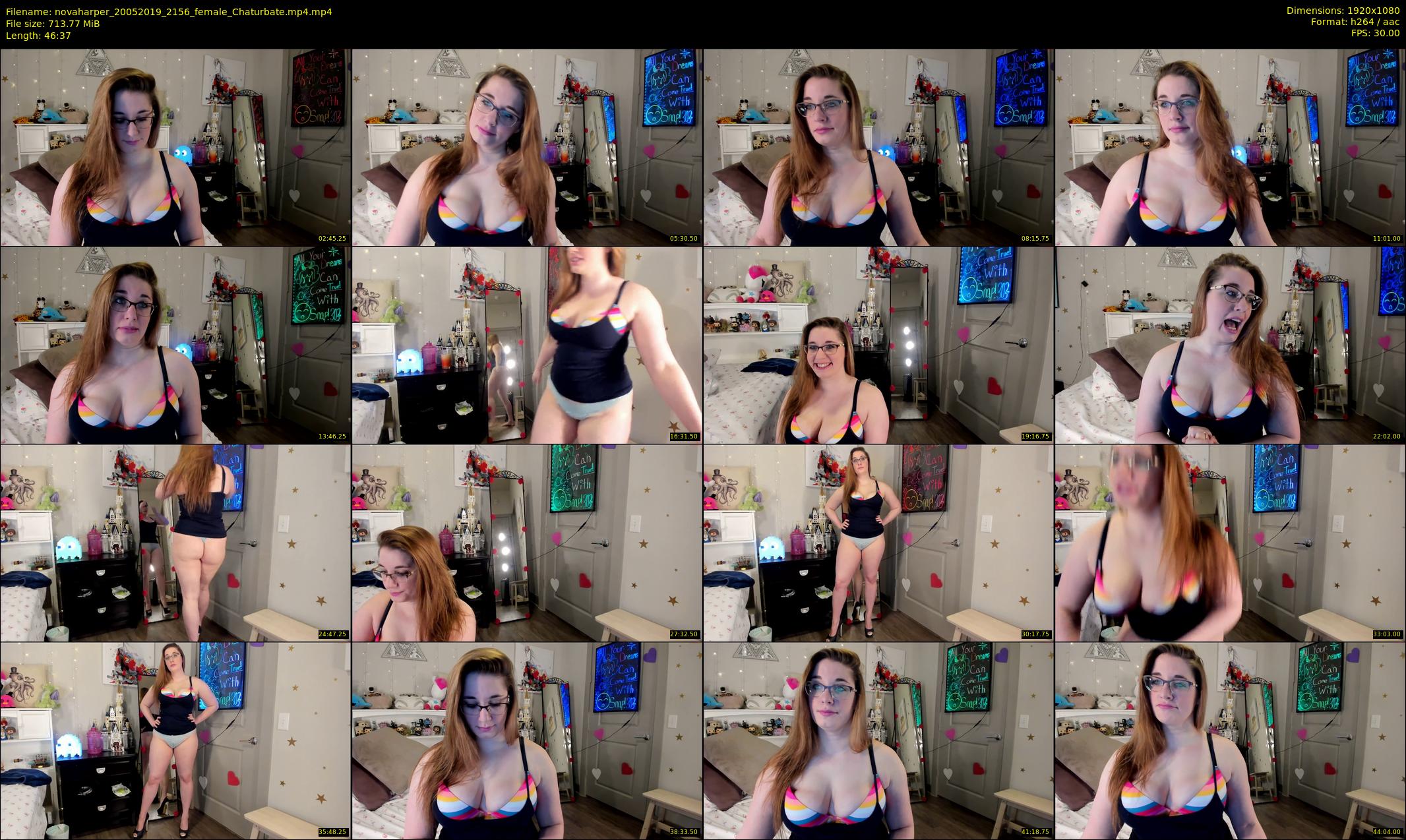 novaharper — 47 minute Chaturbate female cam show recording, 1080p, May 20, 2019