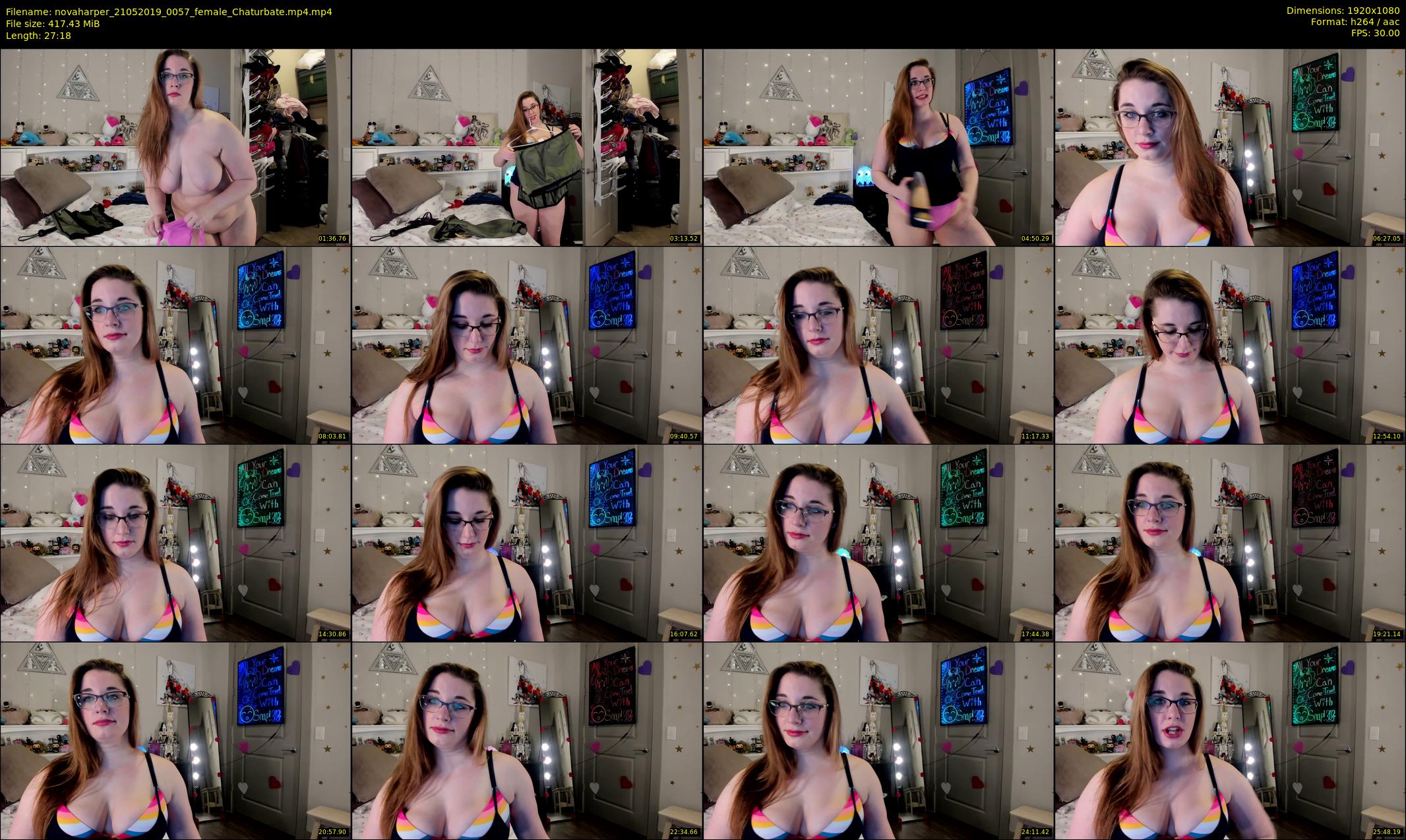 novaharper — 28 minute Chaturbate female cam show recording, 1080p, May 21, 2019