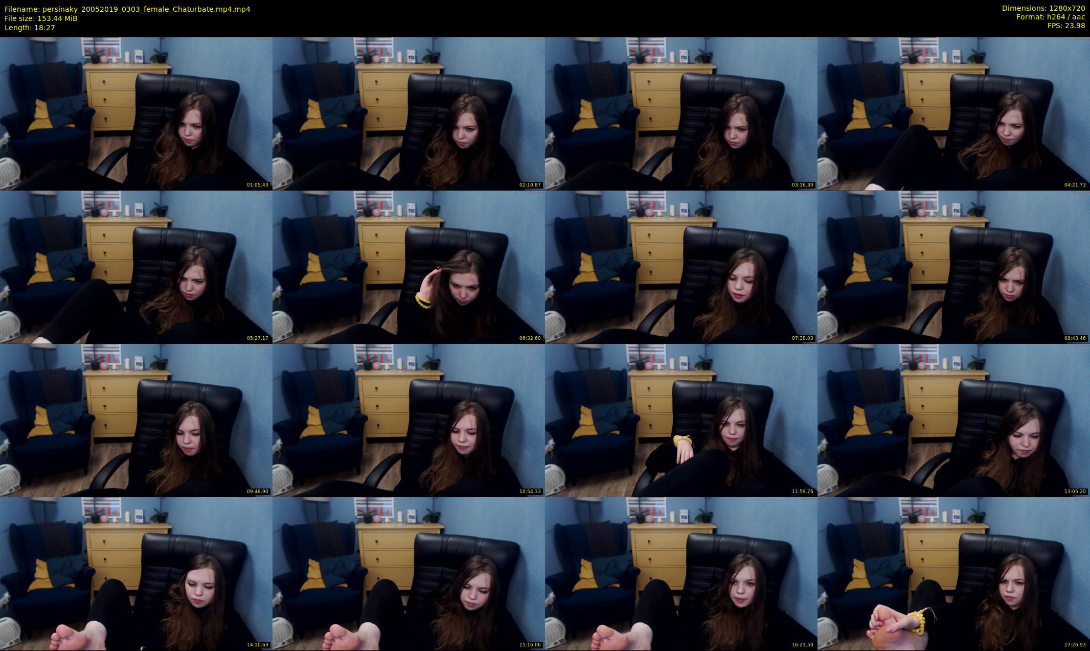 persinaky — 19 minute Chaturbate female cam show recording, 720p, May 20, 2019