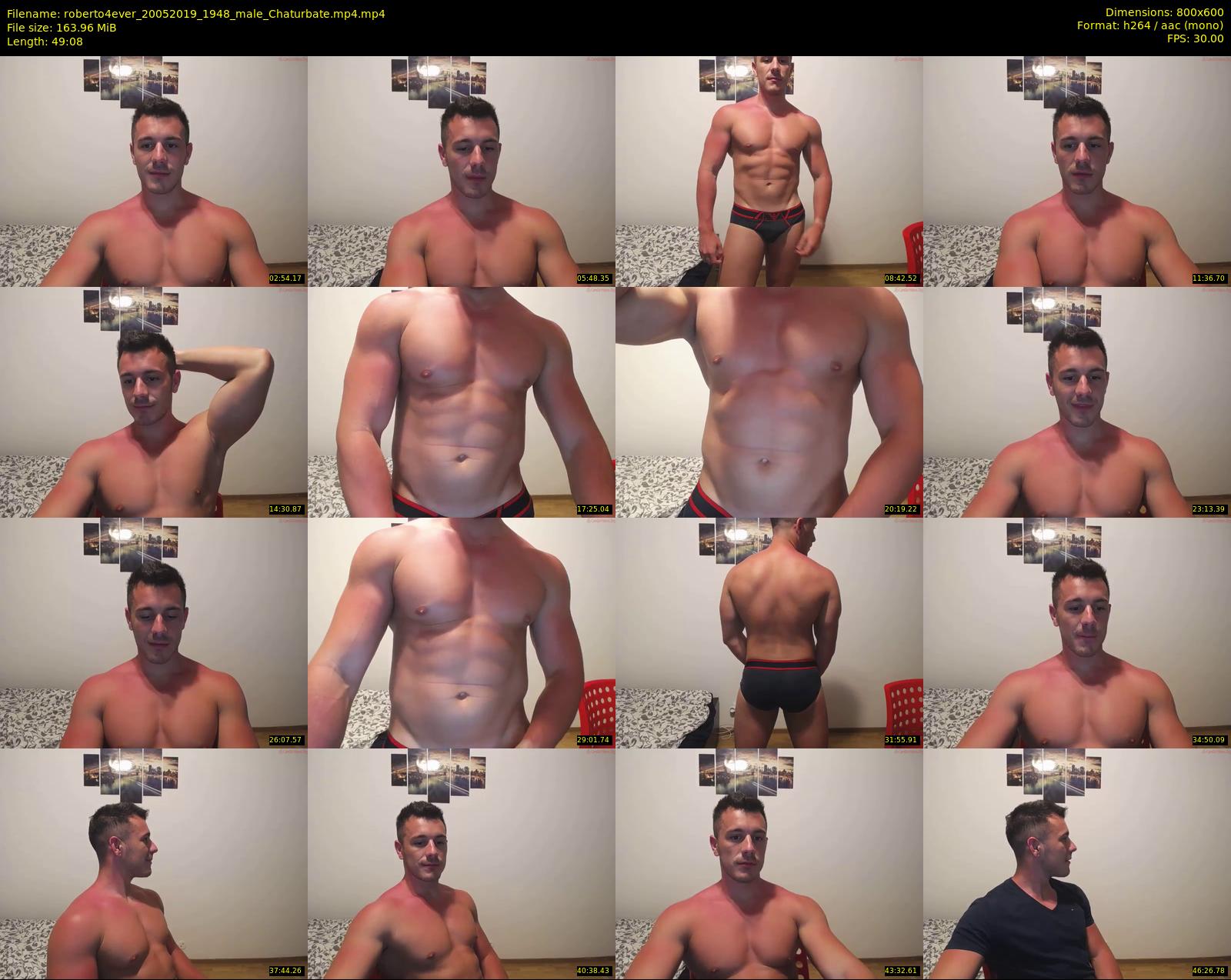 roberto4ever — 50 minute Chaturbate male cam show recording, 480p, May 20, 2019
