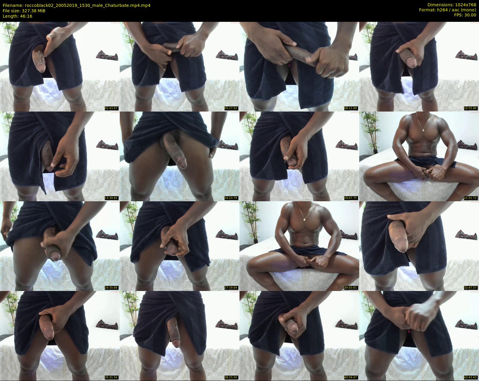 roccoblack02 — 47 minute Chaturbate male cam show recording, 720p, May 20, 2019