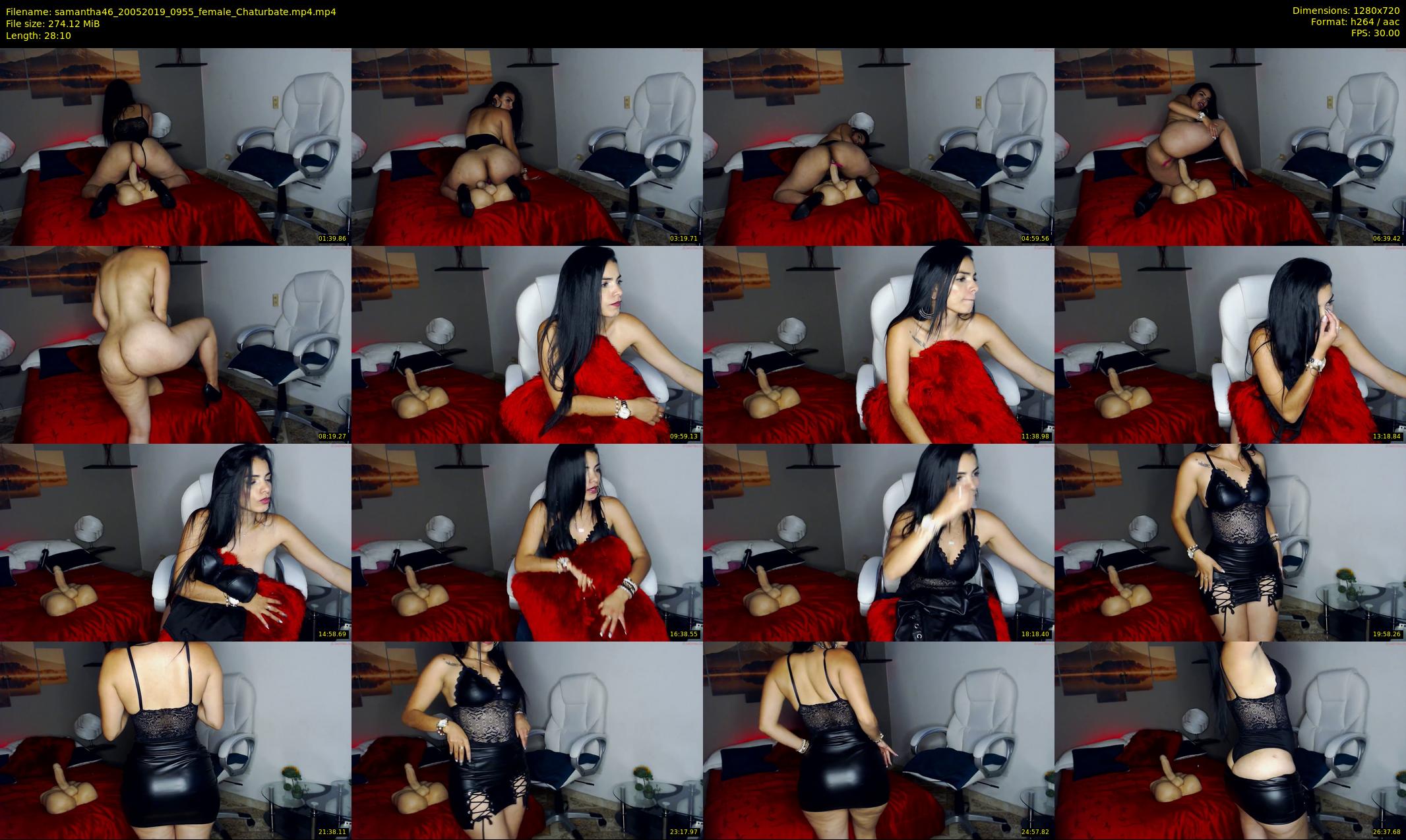 samantha46 — 29 minute Chaturbate female cam show recording, 720p, May 20, 2019