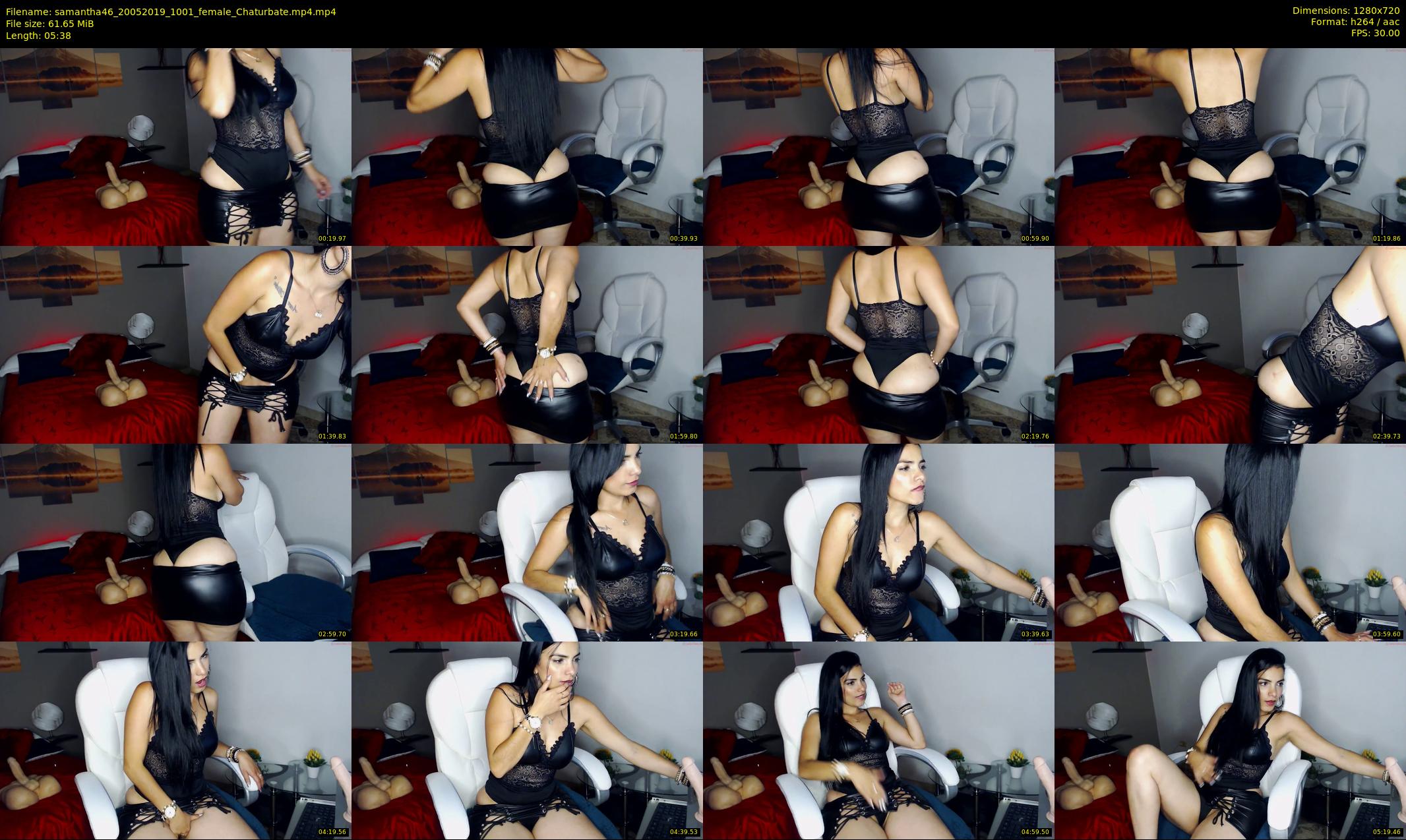 samantha46 — 6 minute Chaturbate female cam show recording, 720p, May 20, 2019