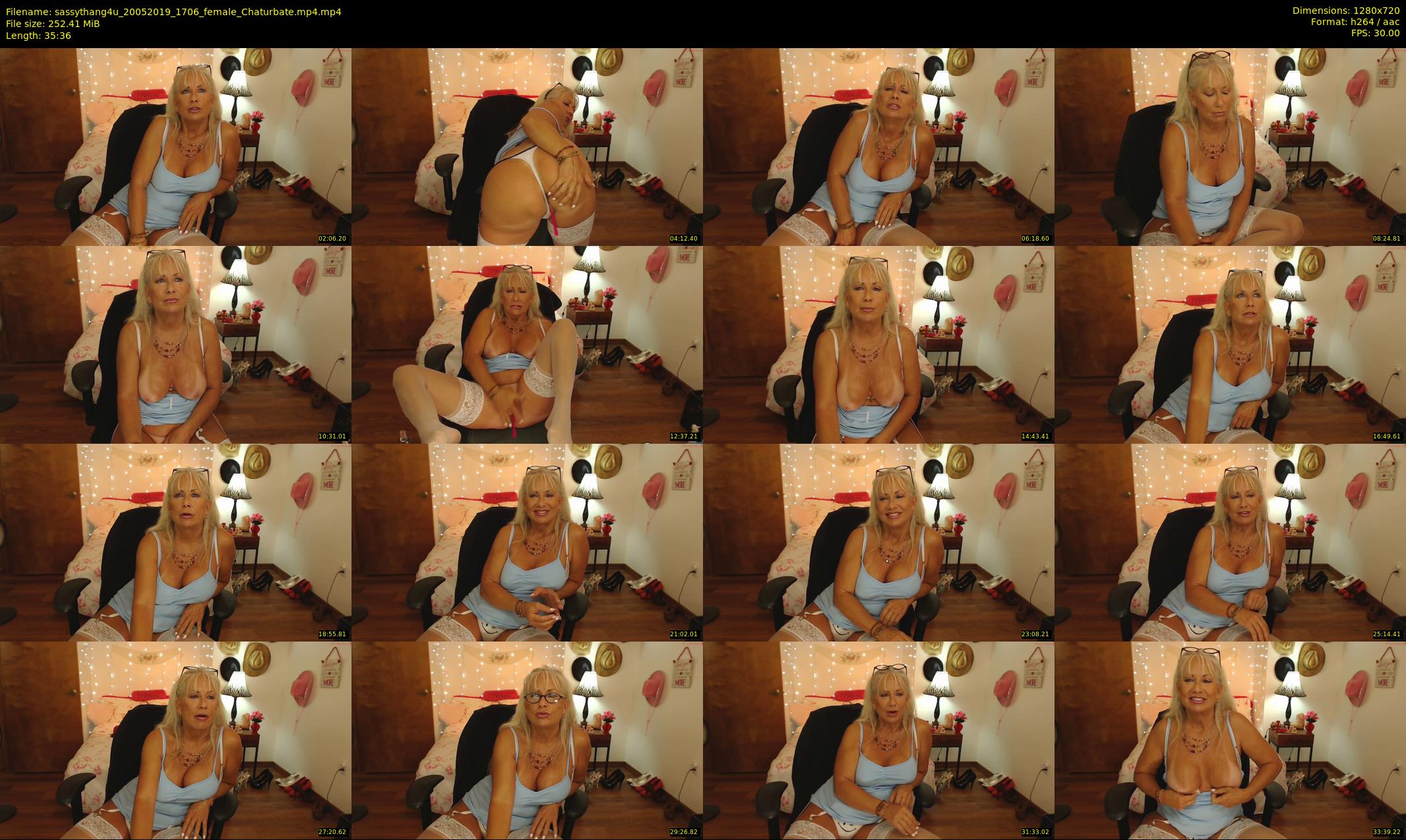 sassythang4u — 36 minute Chaturbate female cam show recording, 720p, May 20, 2019