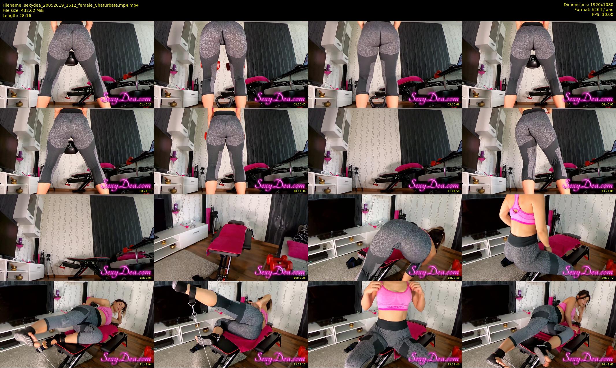 sexydea — 29 minute Chaturbate female cam show recording, 1080p, May 20, 2019
