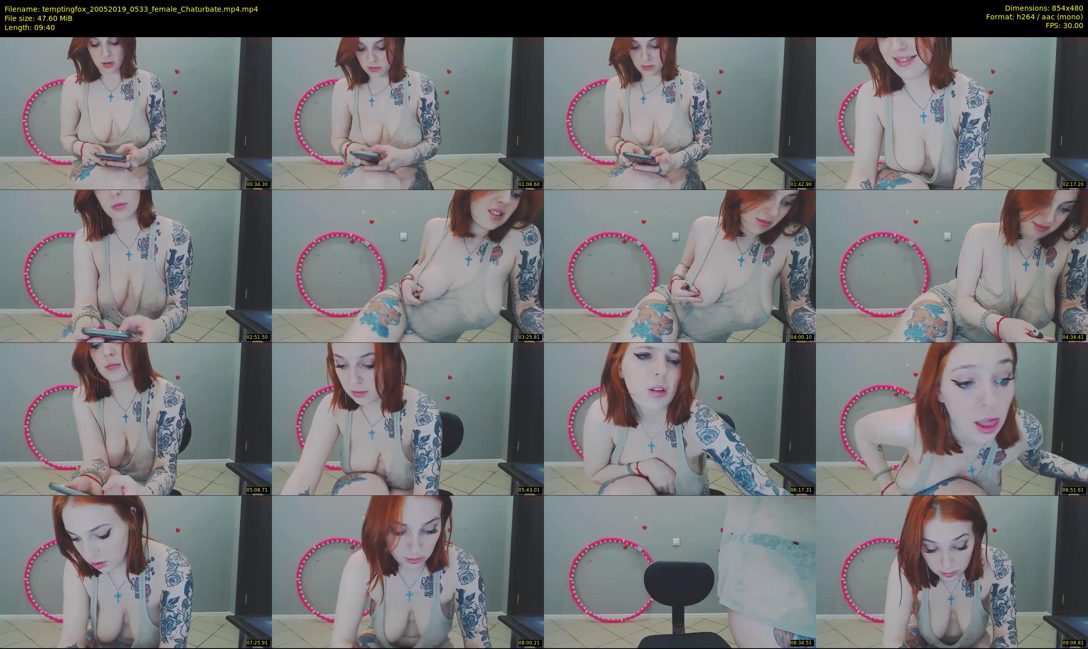 temptingfox — 10 minute Chaturbate female cam show recording, 480p, May 20, 2019