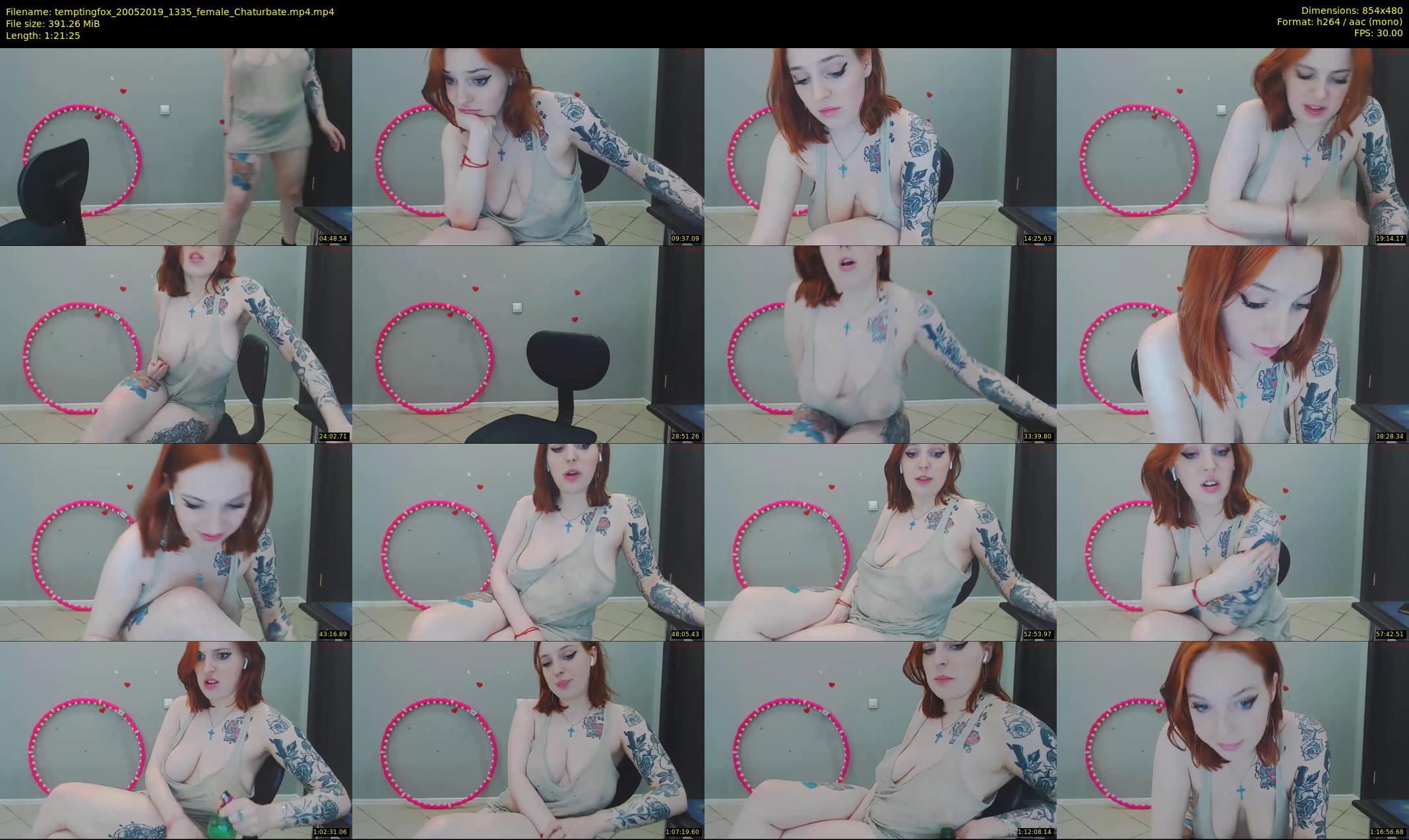 temptingfox — 82 minute Chaturbate female cam show recording, 480p, May 20, 2019